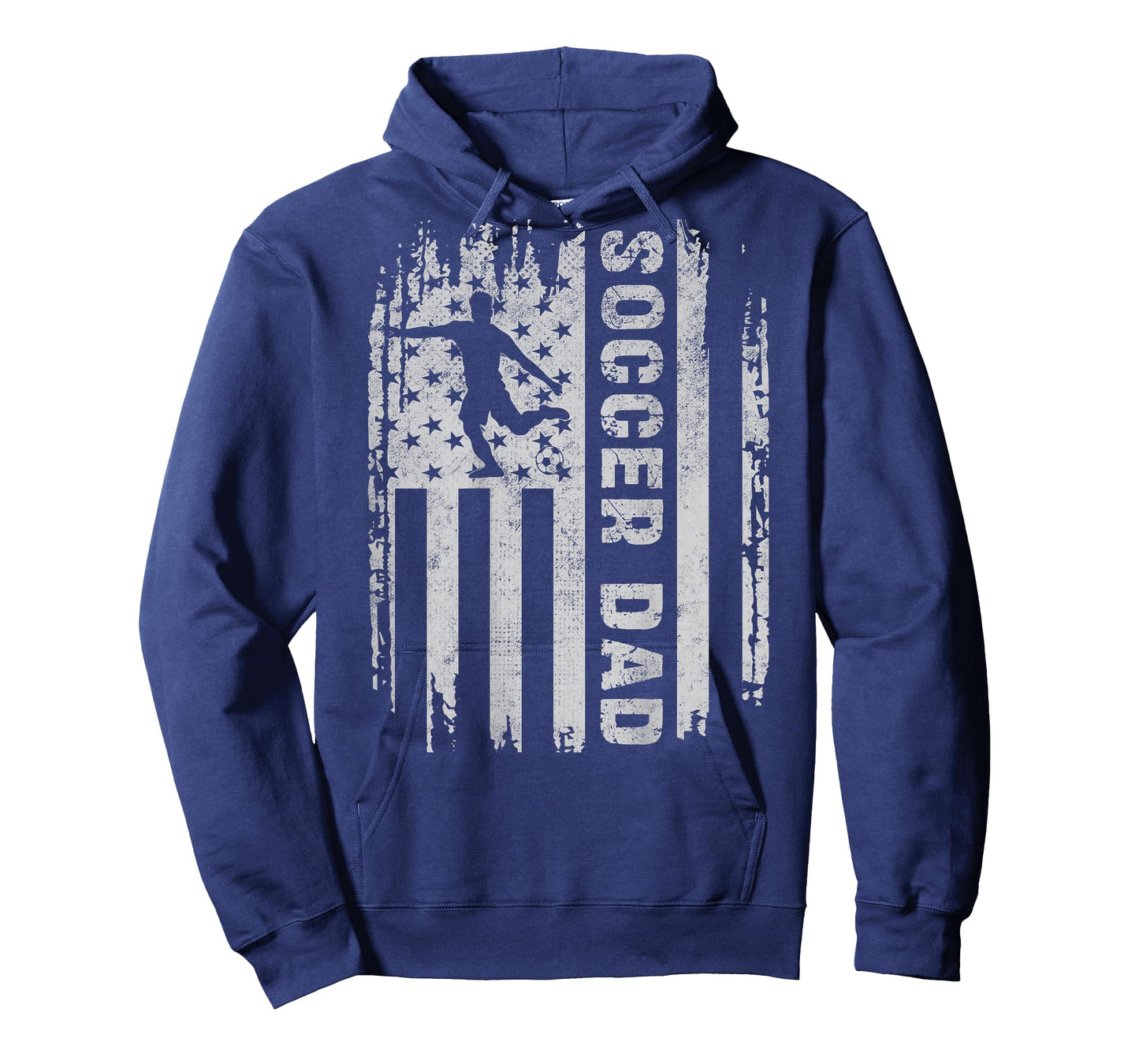 Soccer Dad American Flag USA On Back Father Soccer Daddy T-Shirt