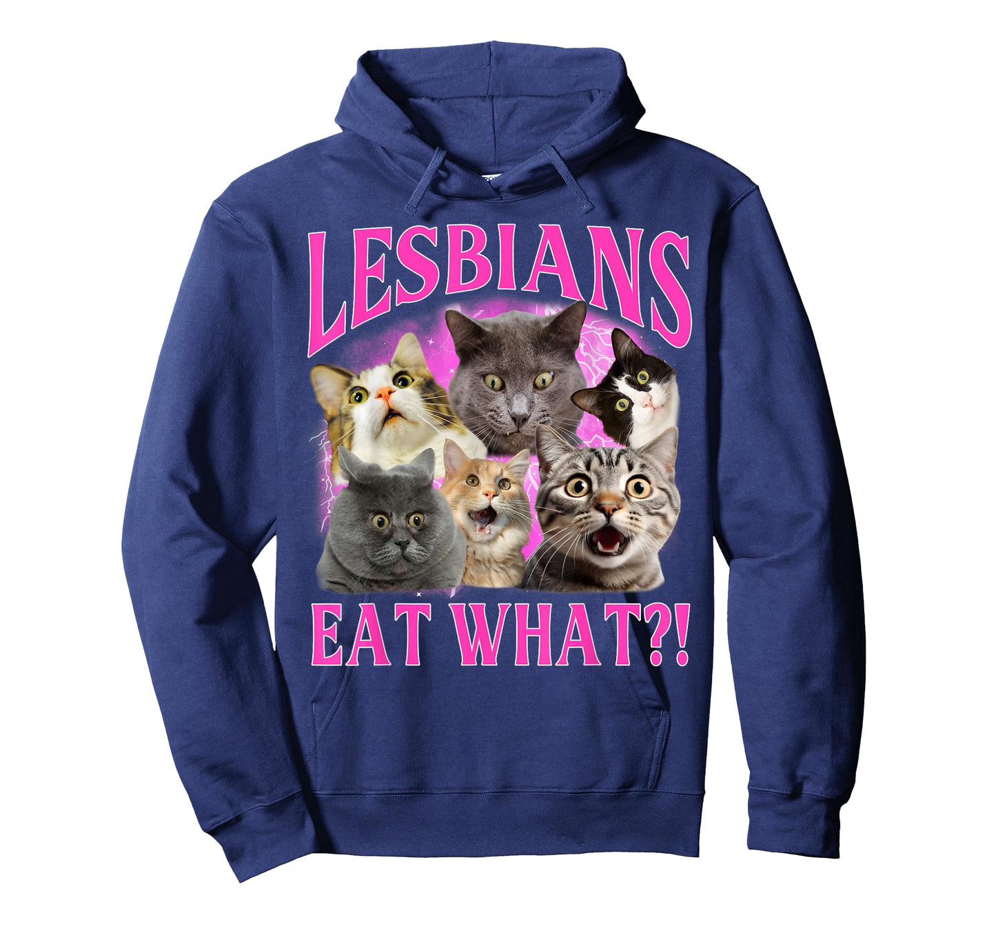 Lesbians Eat What?! Funny Cat Gay Pride LGBTQ Pun T-Shirt