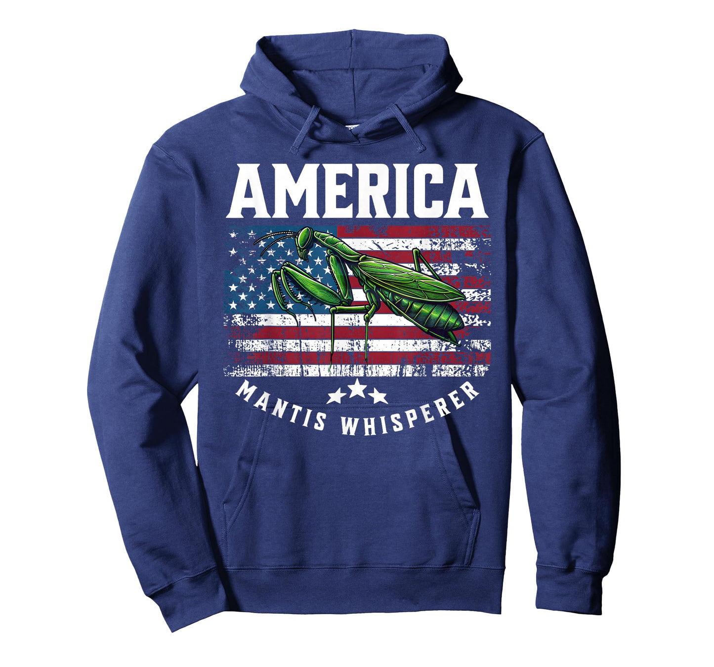 Vintage Patriotic Novelty Praying Mantis Whisperer T-Shirt