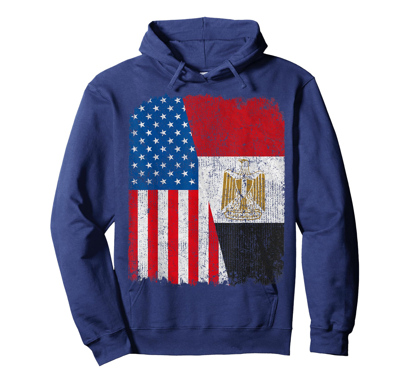 Egyptian American Flag Half USA Egypt Root Proud T-Shirt