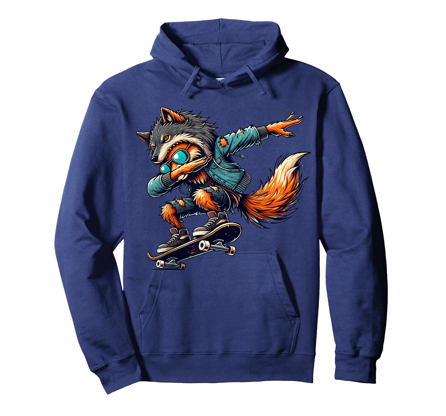 Dabbing Fox Wolf Halloween Trick or Treat Boys Men Kids Tee T-Shirt