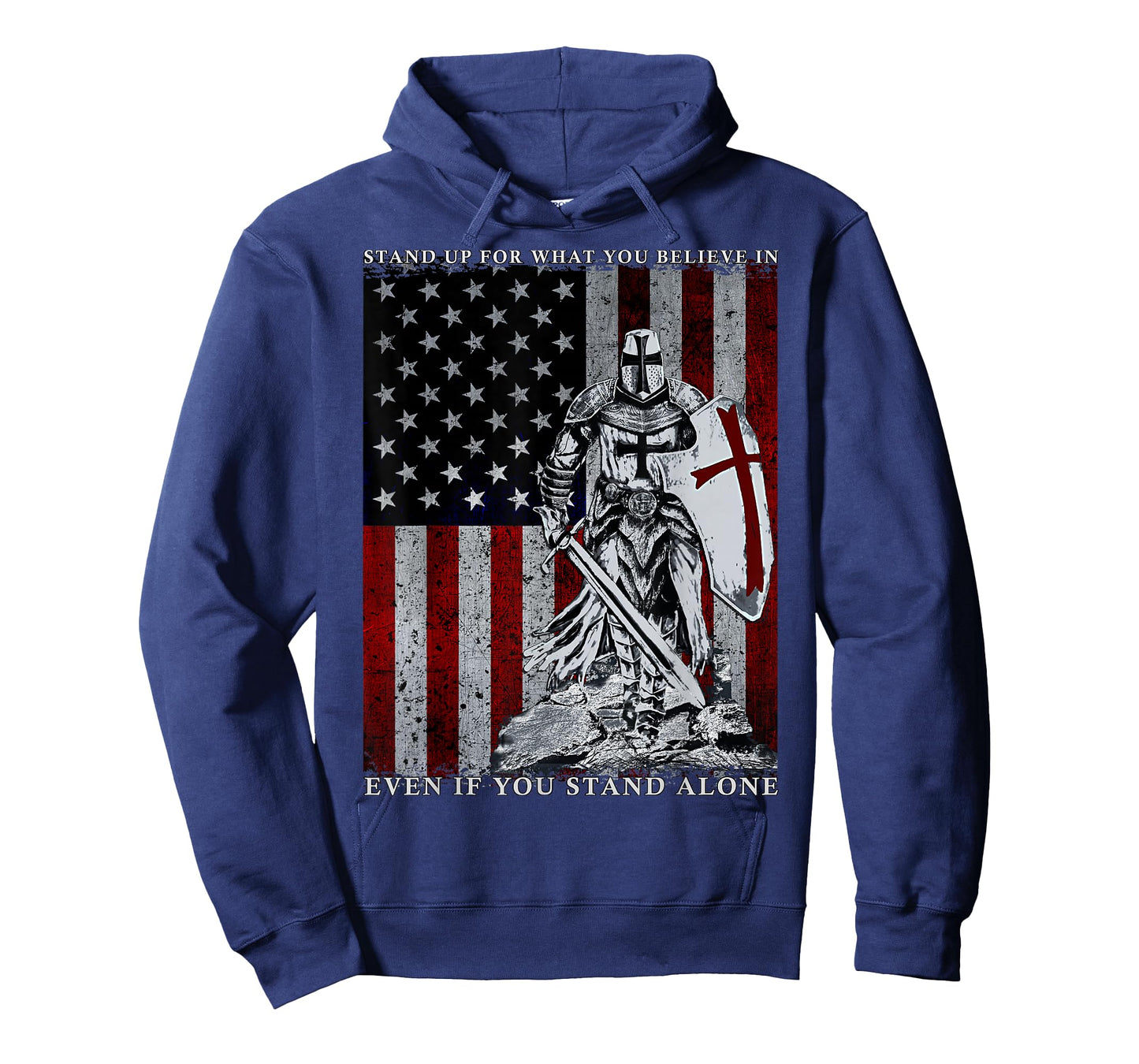 Knight Templar American Flag Crusader T-Shirt