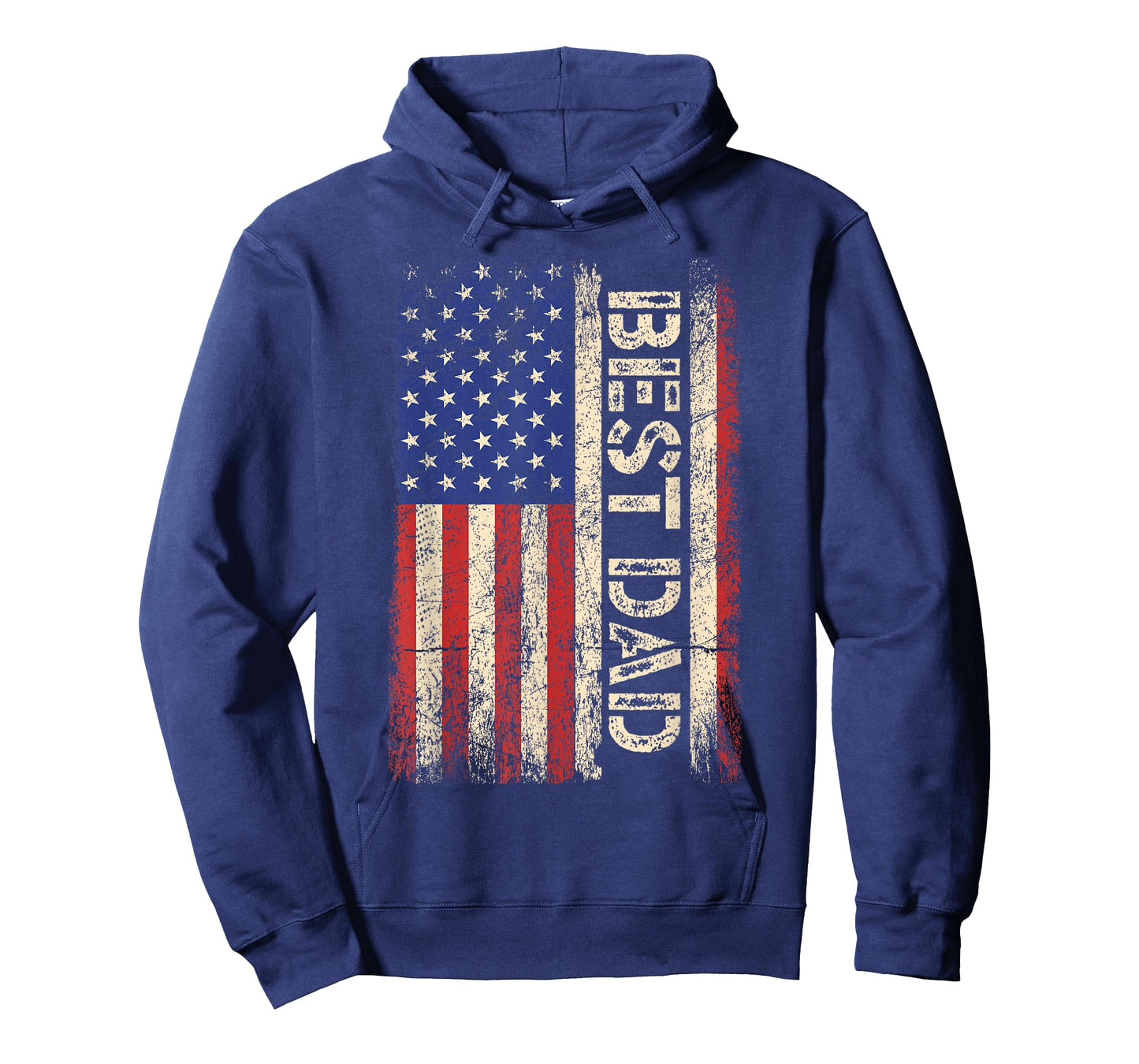 Best Dad Ever US American Flag Shirt Father's Day Men Tee T-Shirt