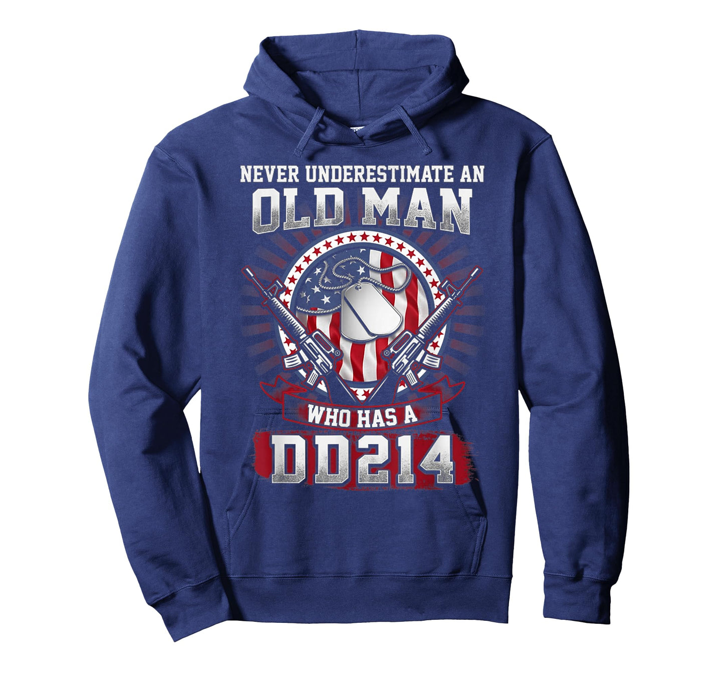 Never Underestimate An Old Man Who Has A DD214 - Veteran T-Shirt