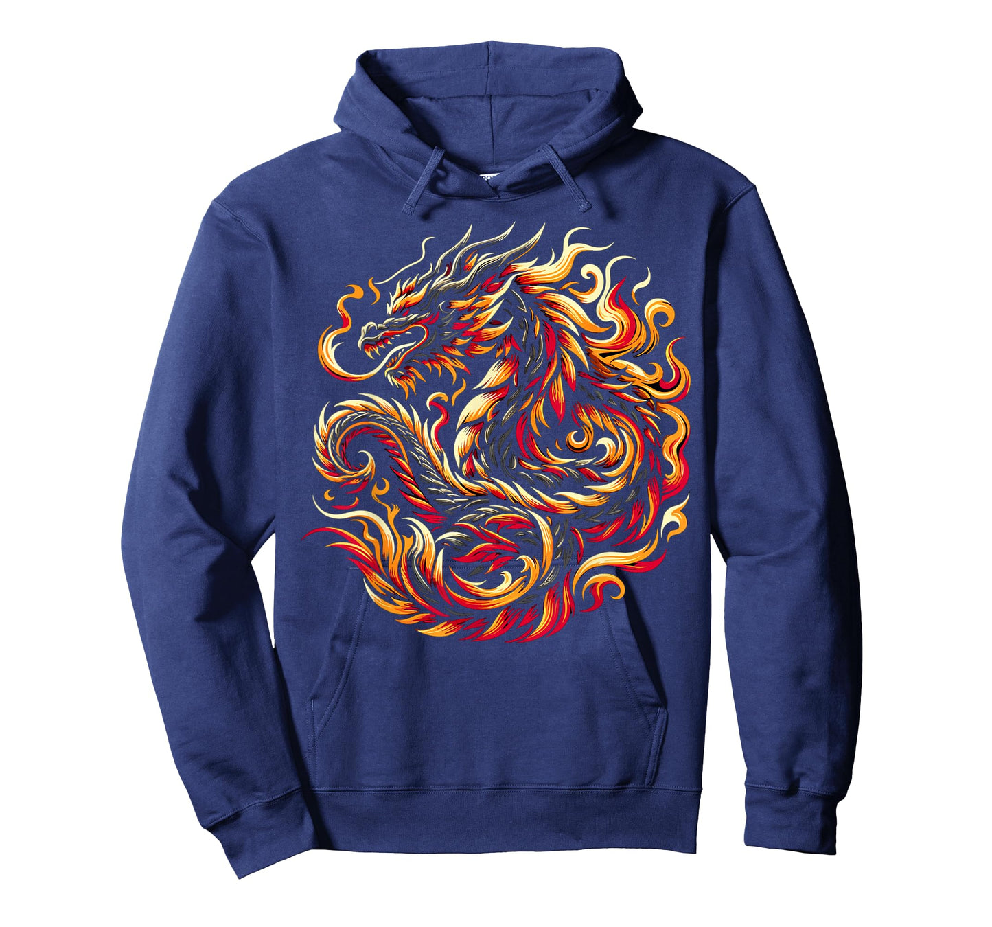 Chinese Dragon Zodiac Tribal Flames Fire Year Of The Dragon T-Shirt
