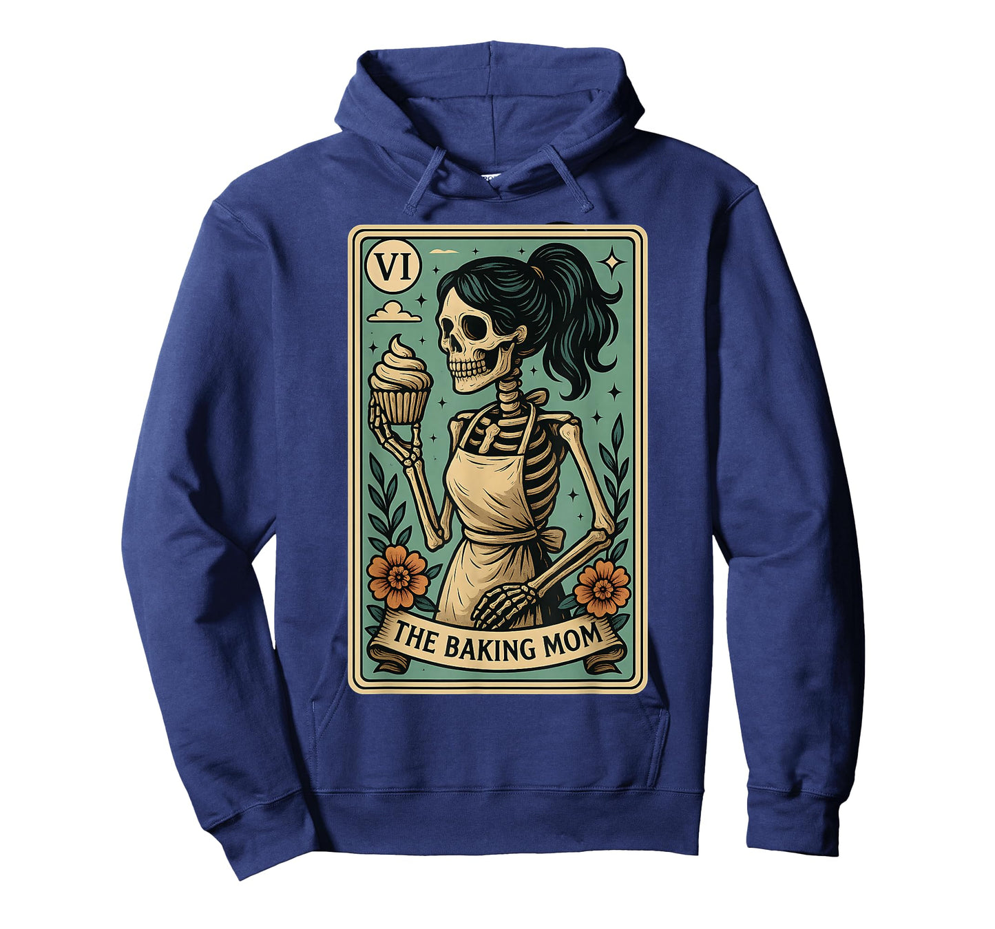 Baking Mom Tarot Card Skeleton Baker Mothers Day Mama T-Shirt