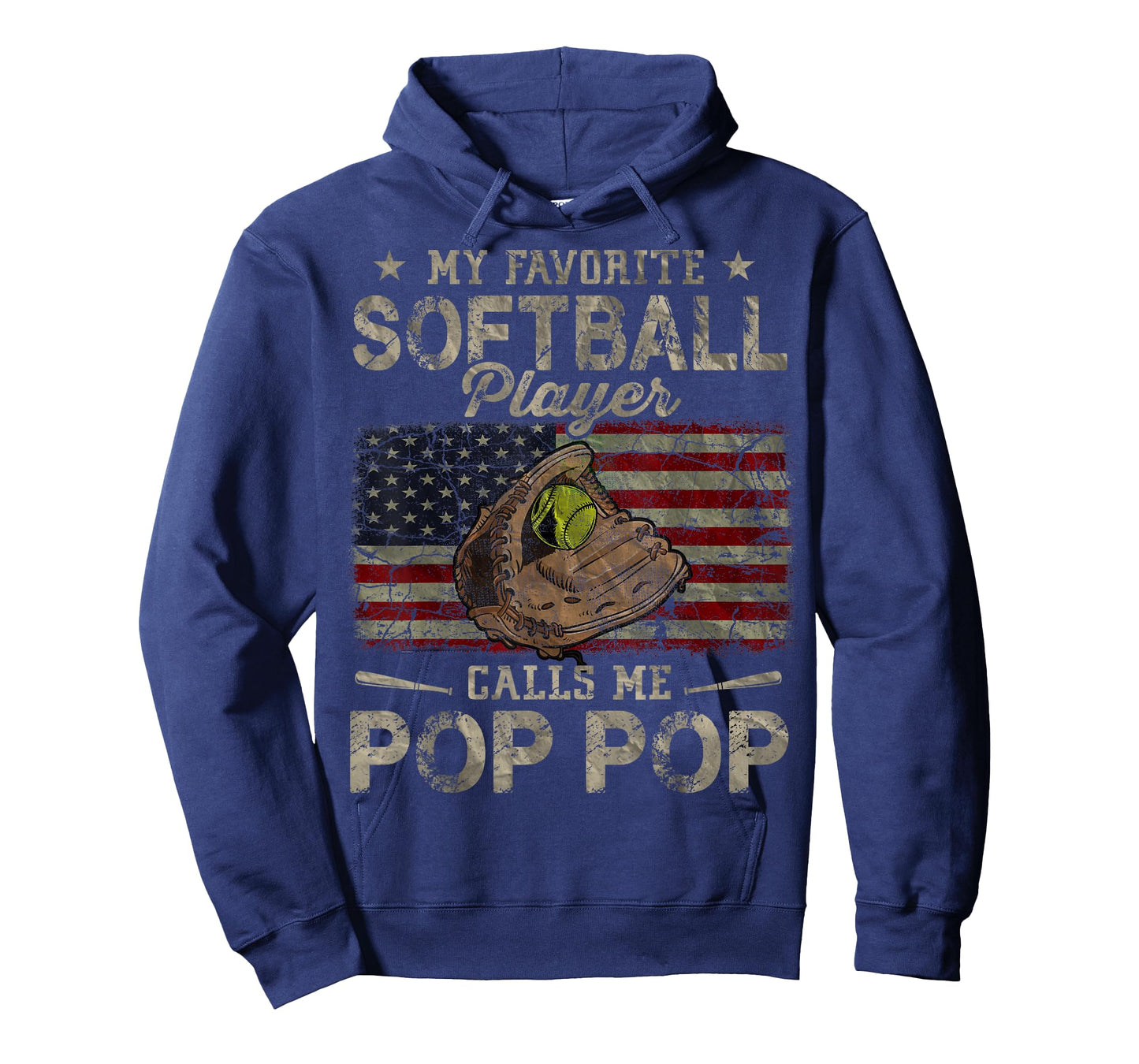My Favorite Softball Player Calls Me Pop Pop Father's Day T-Shirt