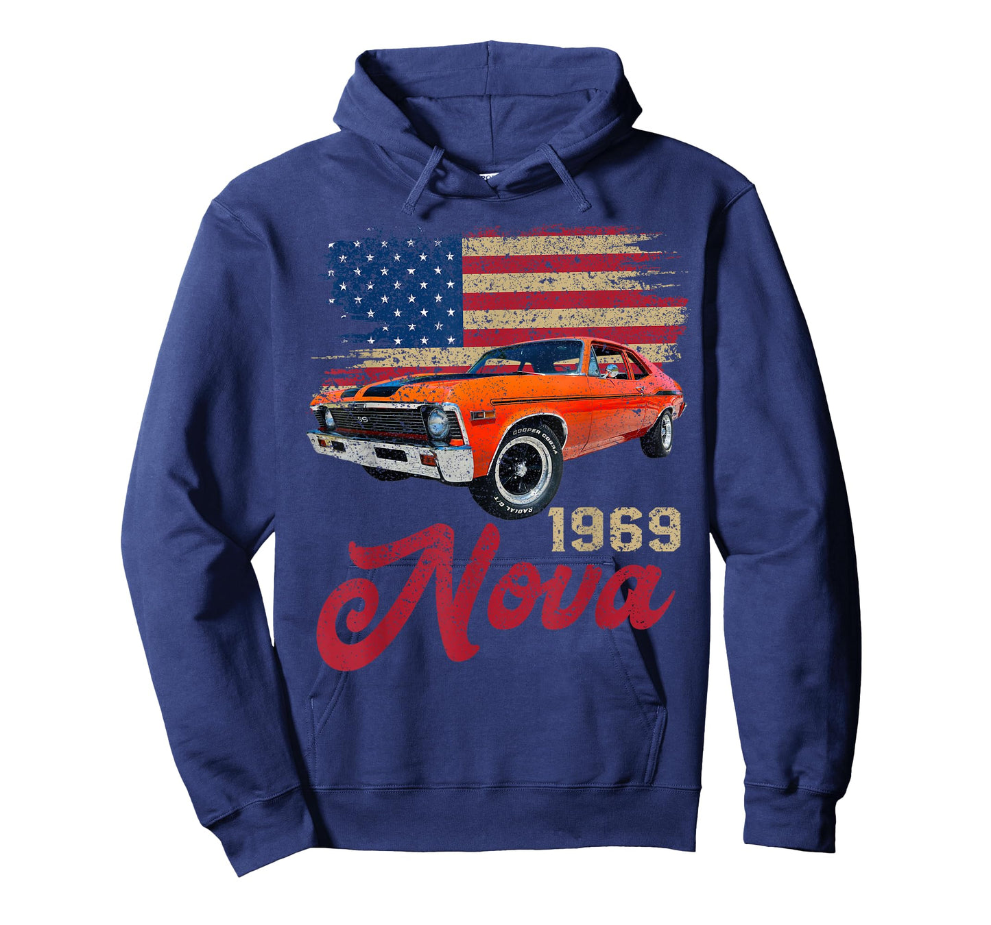 Jersey Style Nova 69 1969 Classic Old School Muscle Car T-Shirt