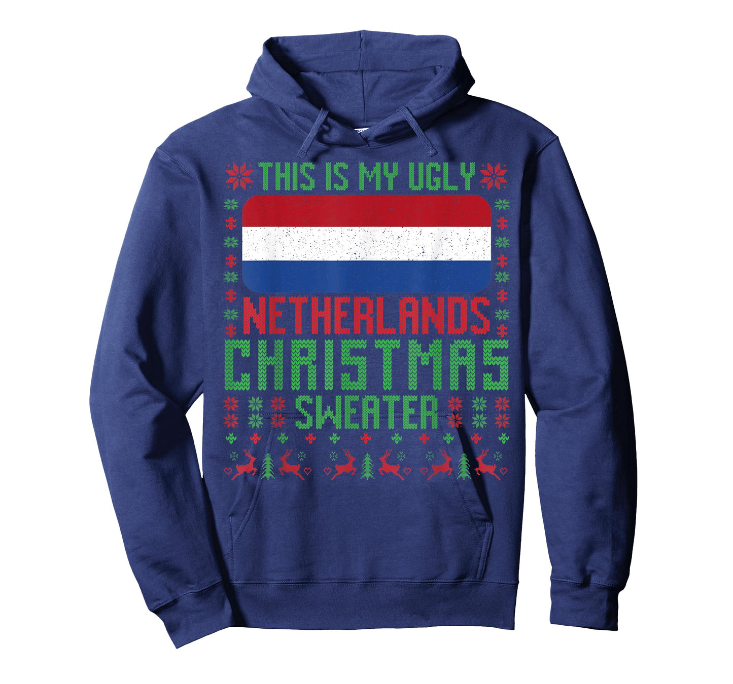Netherlands Ugly Christmas Sweater Netherlands Flag Dutch T-Shirt