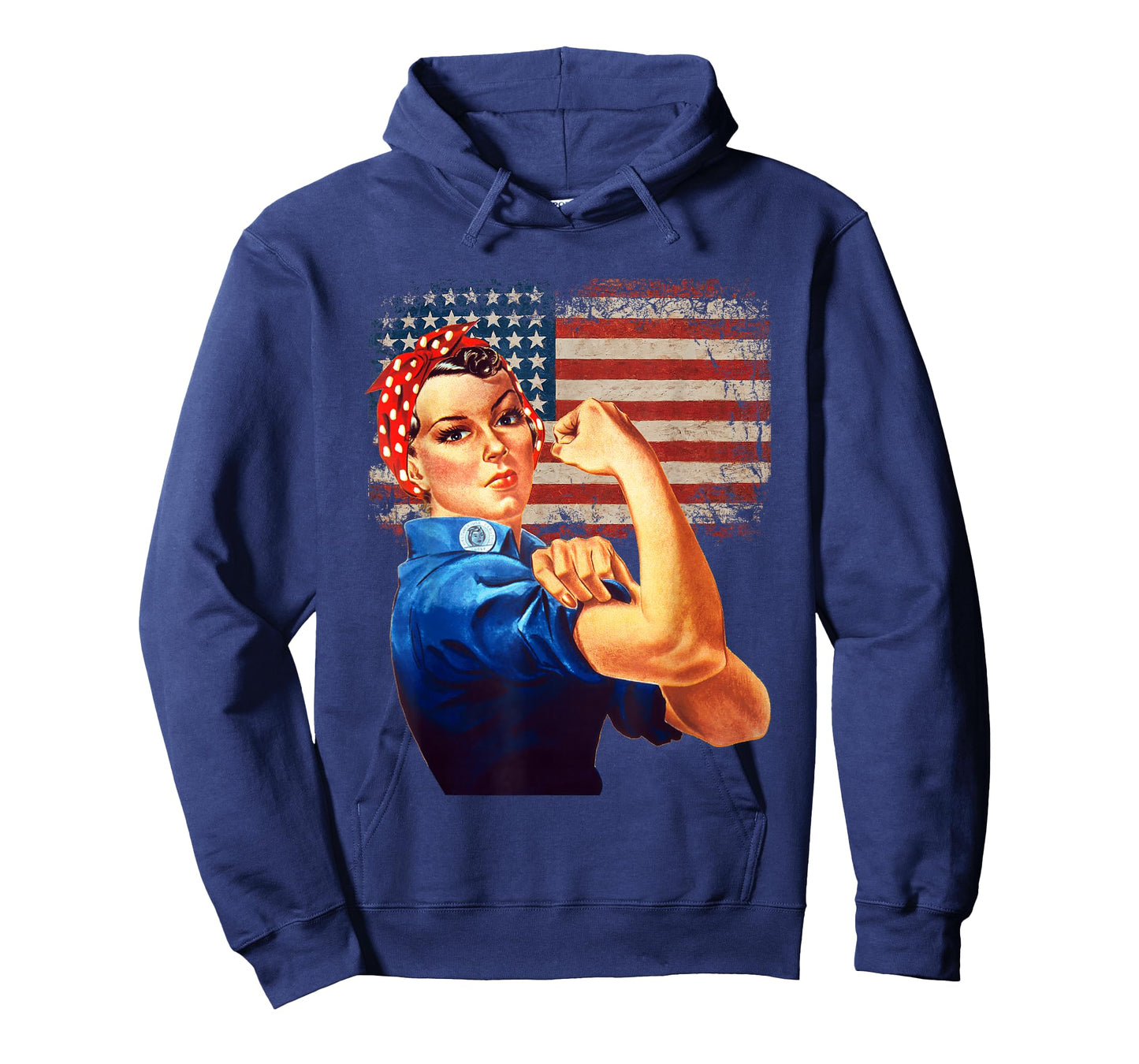 Rosie The Riveter American Flag USA Rosie The Riveter T-Shirt