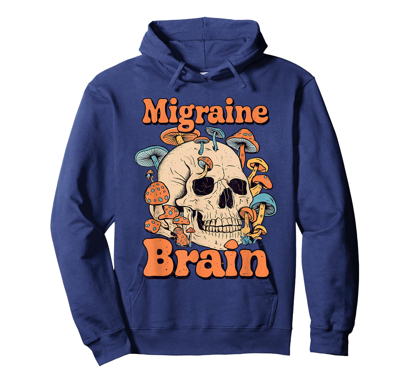 Chronic Migraine Awareness Month Brain Skull Purple Ribbon T-Shirt