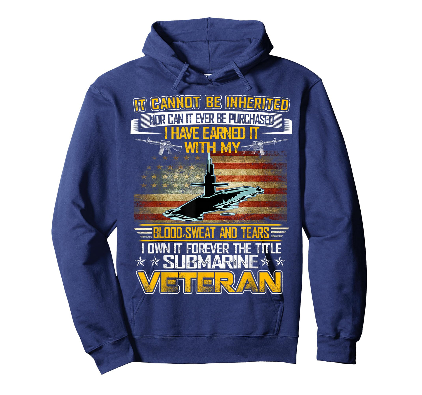 US Military Submarine US Flag Gifts for A Veteran Submariner T-Shirt