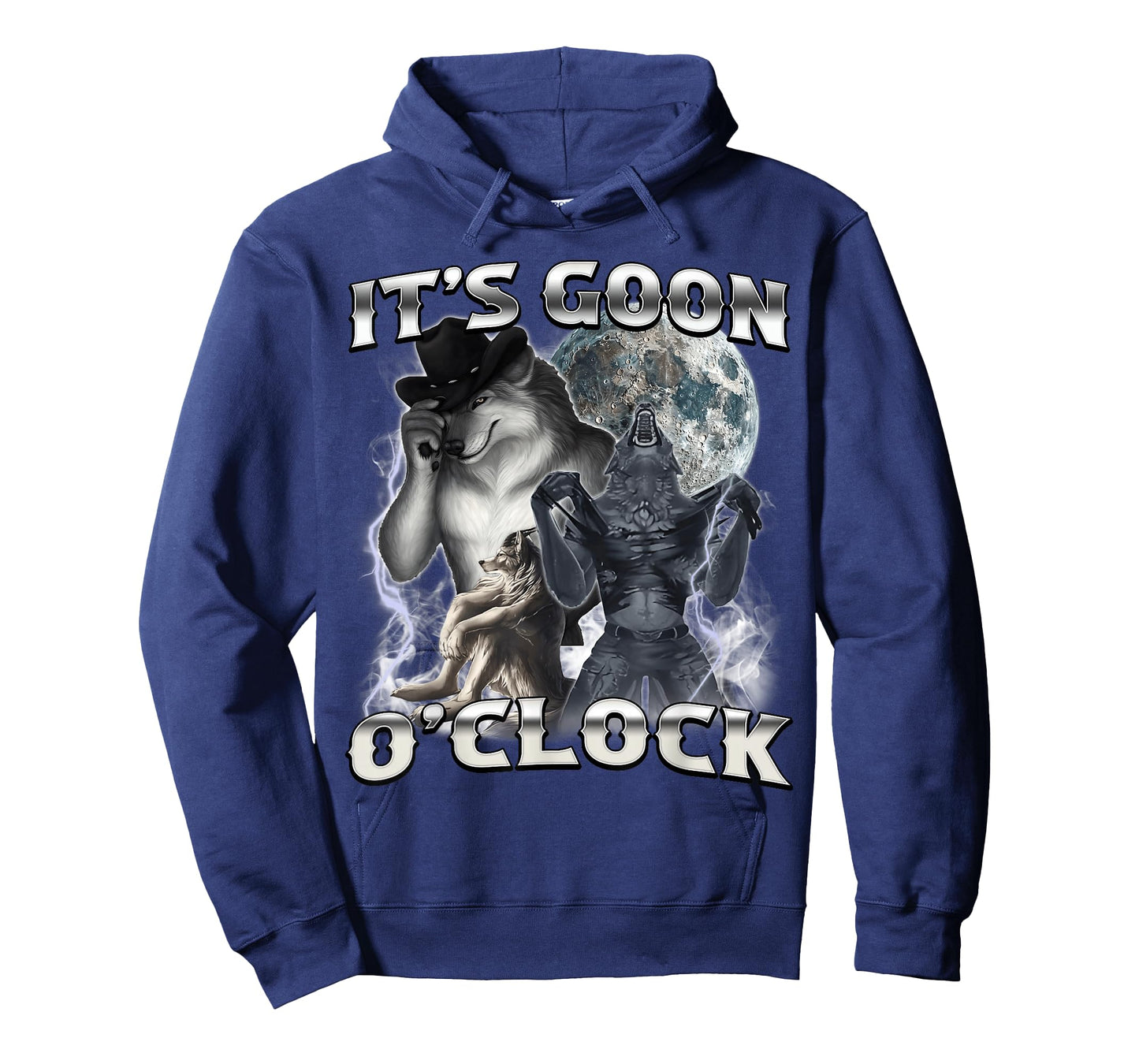 It's Goon O'clock Funny Alpha Wolf Ironic Meme Men Women T-Shirt
