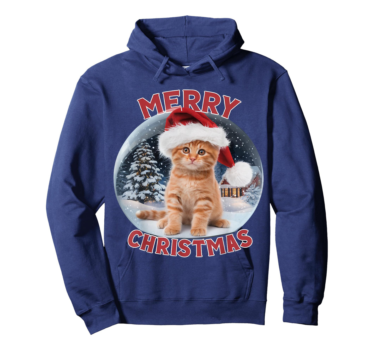 Snow Globe Christmas Ginger Cat Orange T-Shirt
