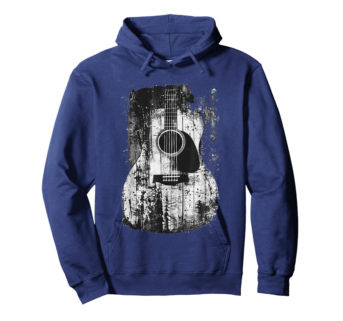 Acoustic Guitar, Vintage, Distressed, Rock & Roll Music. T-Shirt