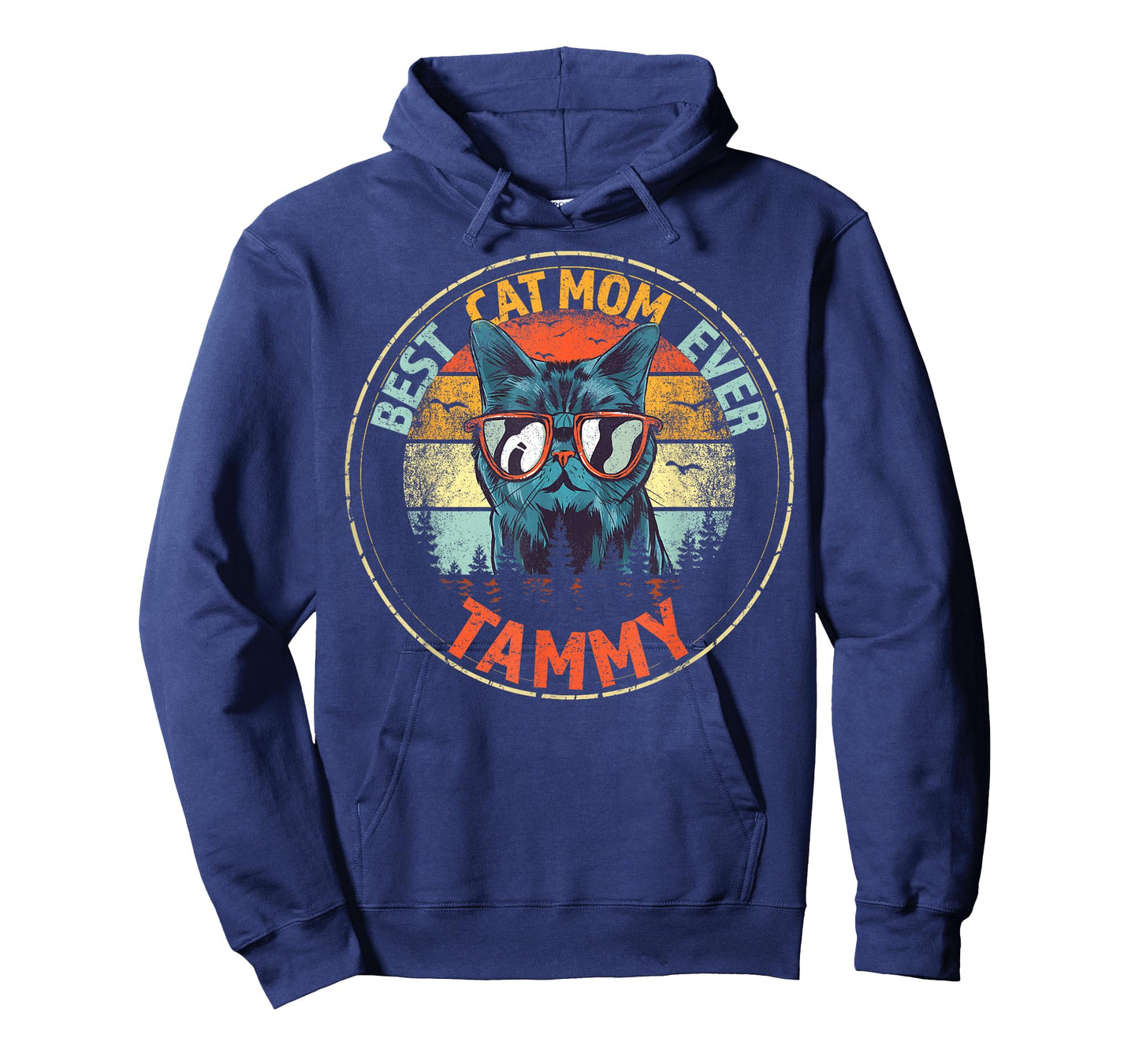 Tammy Best Cat Mom Ever Funny Custom Personalized Name T-Shirt