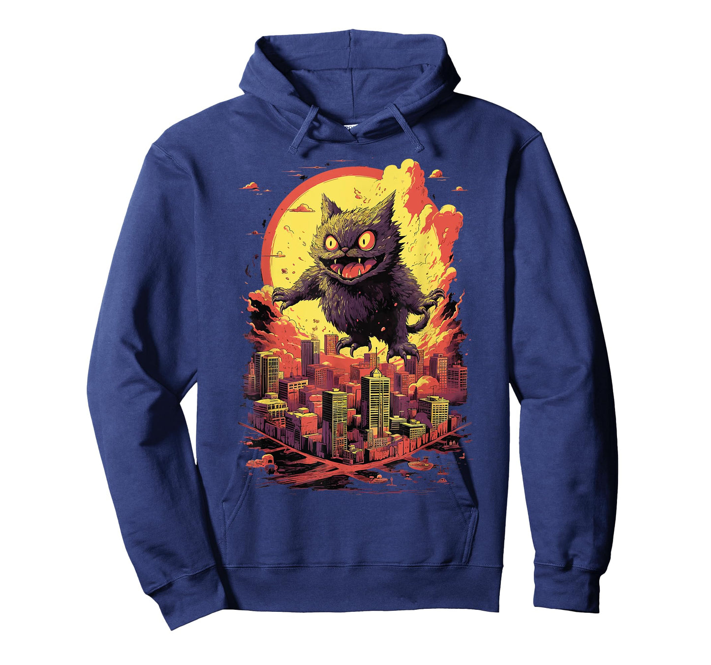 catzilla cat jumping for lover of big cats kitty kitten T-Shirt