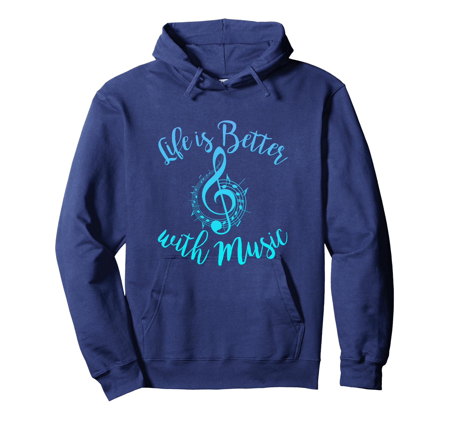 Life is Better with Music Notes Teen Girl Women Musician Long Sleeve T-Shirt