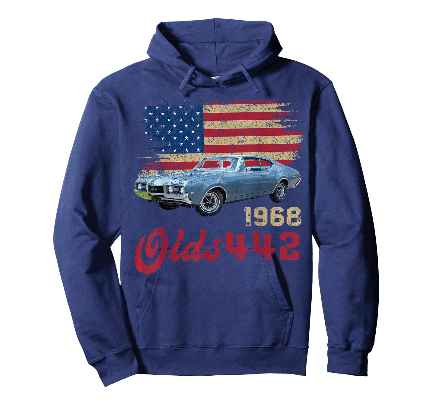 Jersey Style Olds 442 68 1968 Loves Old School Muscle Cars T-Shirt