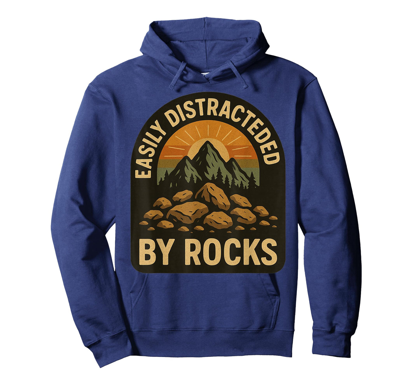 Easily Distracted by Rocks Funny Geology Rock Hunter T-Shirt