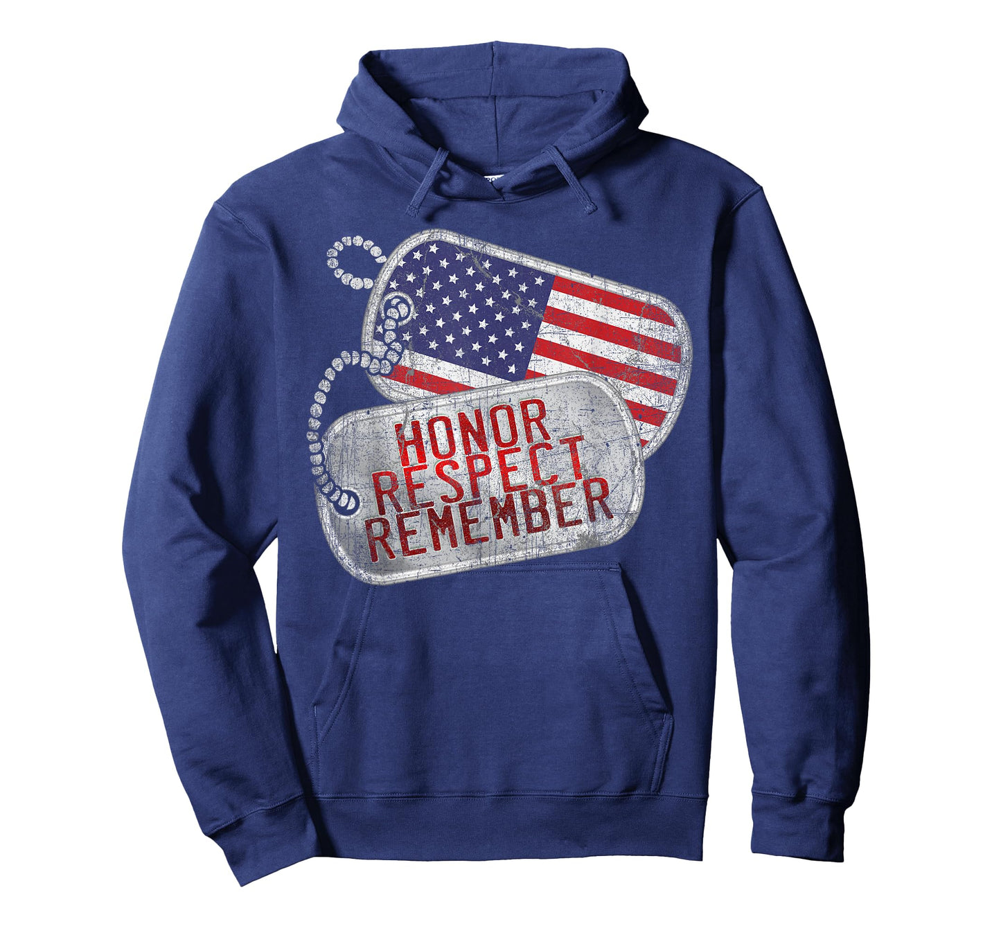 Honor Respect Remember Military Dog Tag Veteran T Shirt Men Women Kids T-Shirt