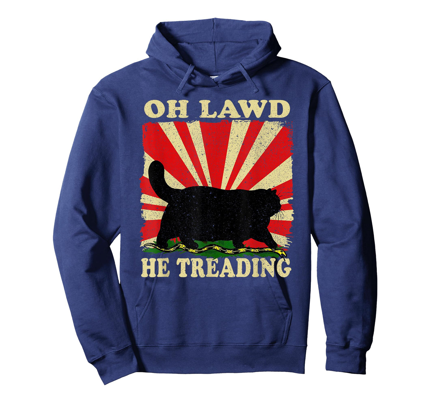 Oh Lawd He Treading Funny Cat T-Shirt
