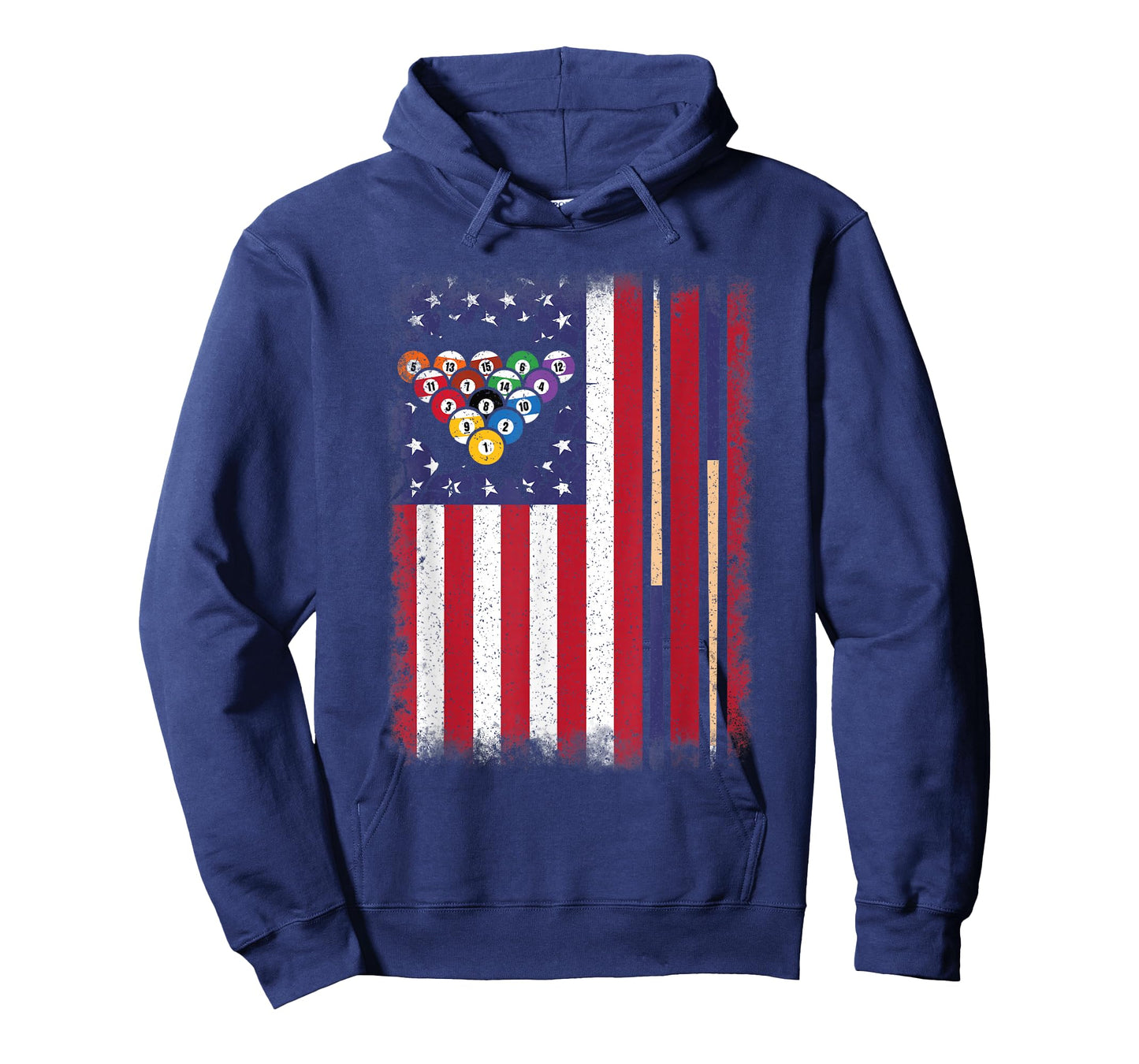 American Flag Pool Vintage Billiard Lover Men Women T-Shirt