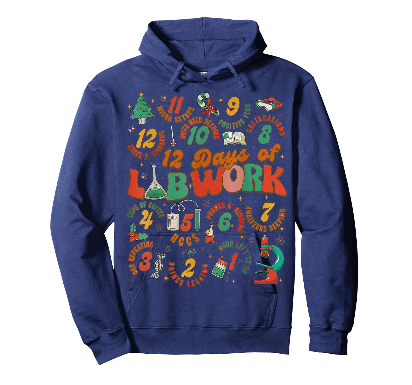 12 Days Of Lab Work, Melted Christmas - Chemist Christmas T-Shirt