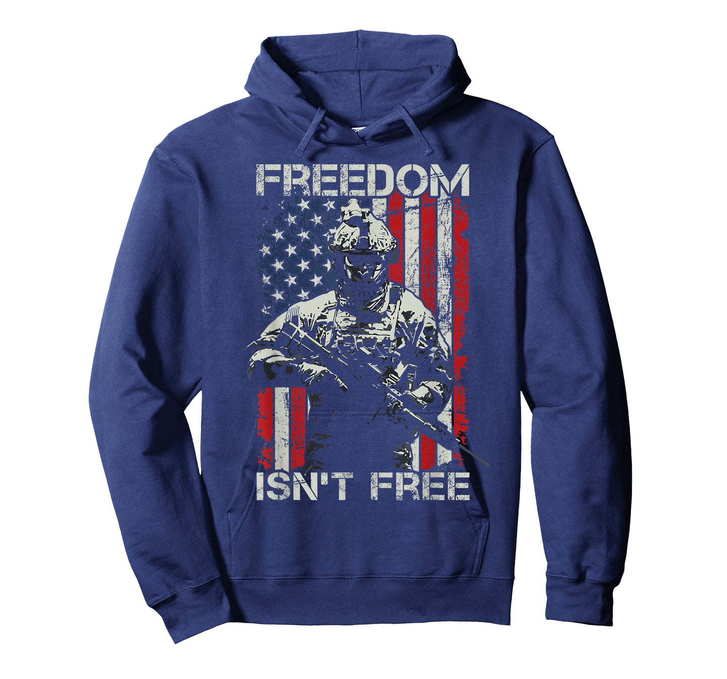 Freedom Isn't Free - Veteran Military Soldier USA Flag T-Shirt