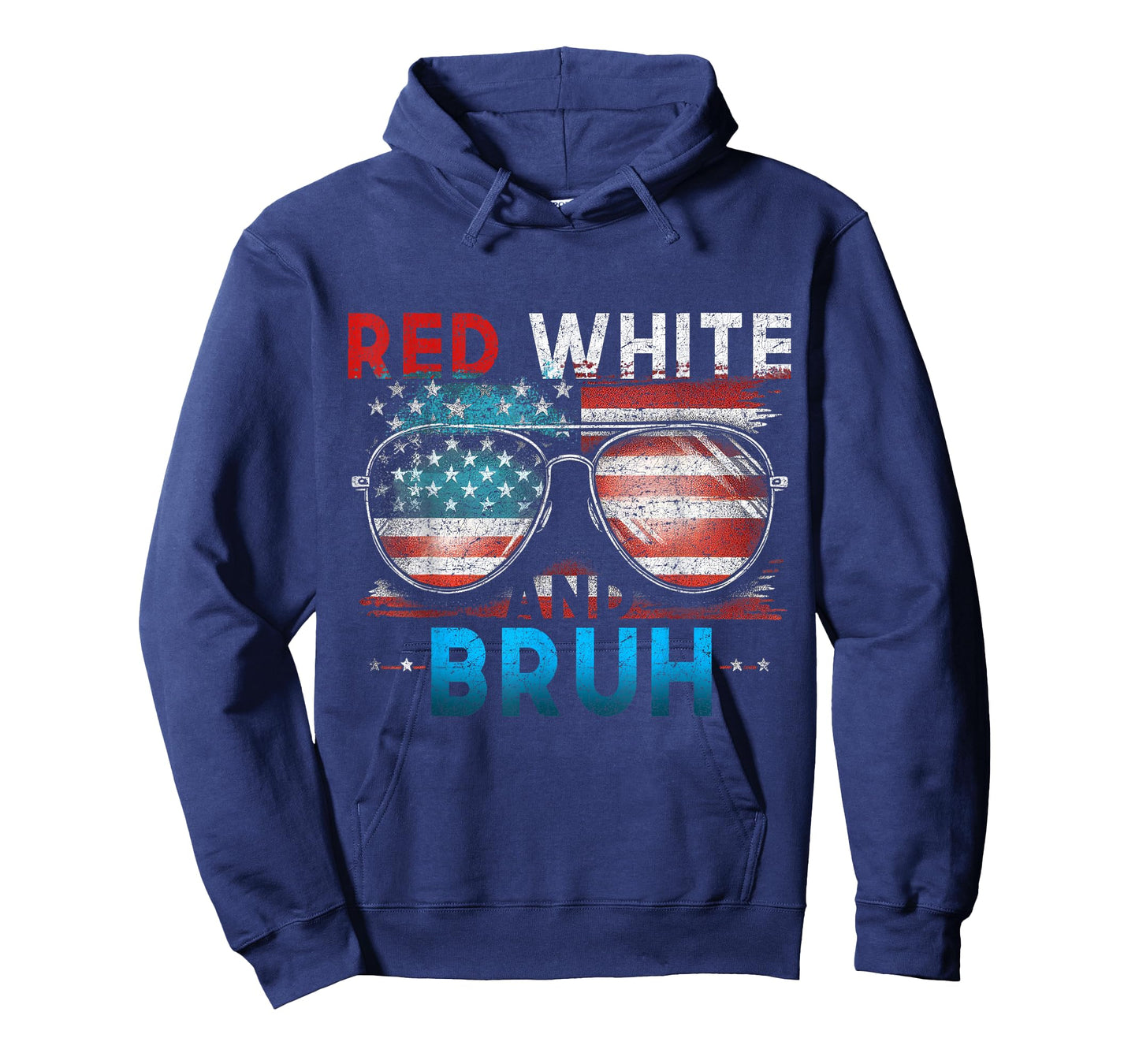 Red White And Bruh 4th Of July Funny America Patriotic T-Shirt