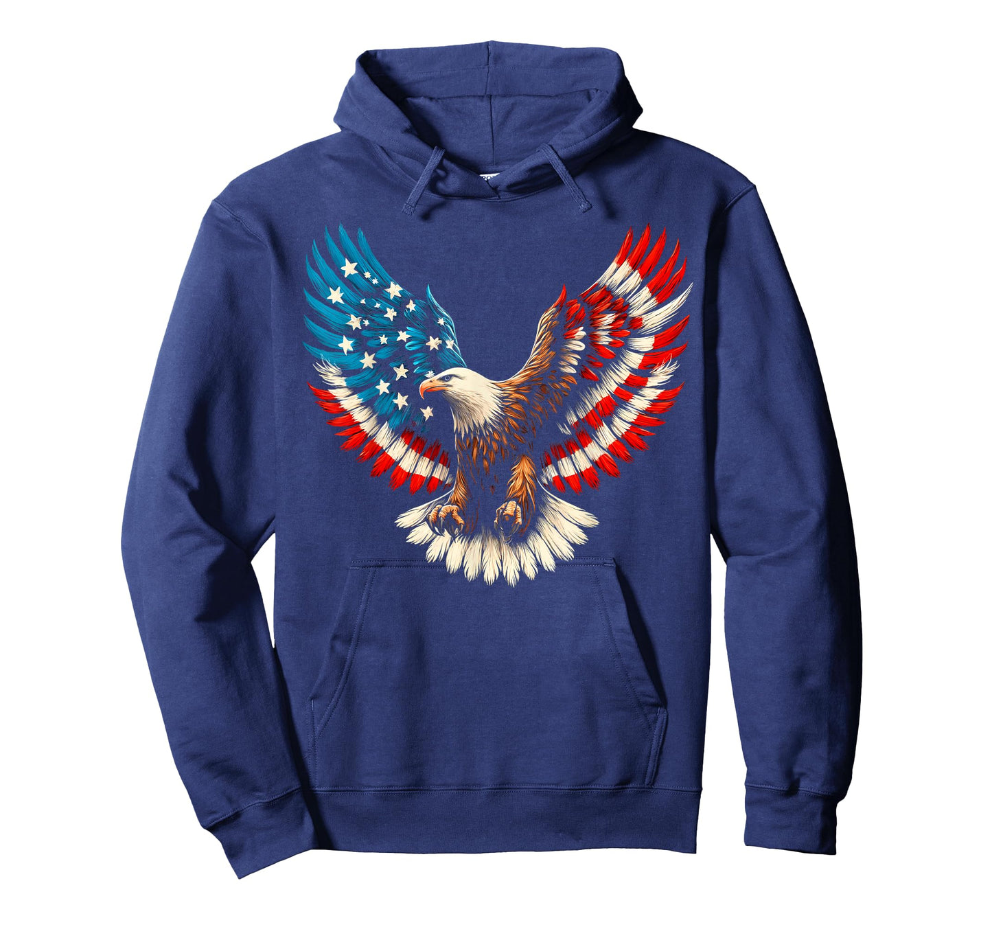 Bald Eagle & Patriotic American Flag 4th of July T-Shirt