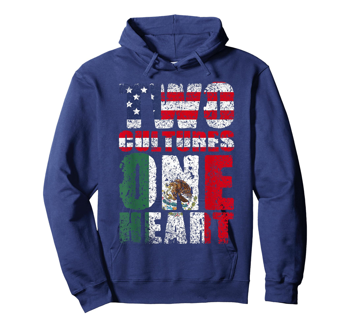 Zwei Kulturen EIN Herz Mexico USA Mexican American T-Shirt