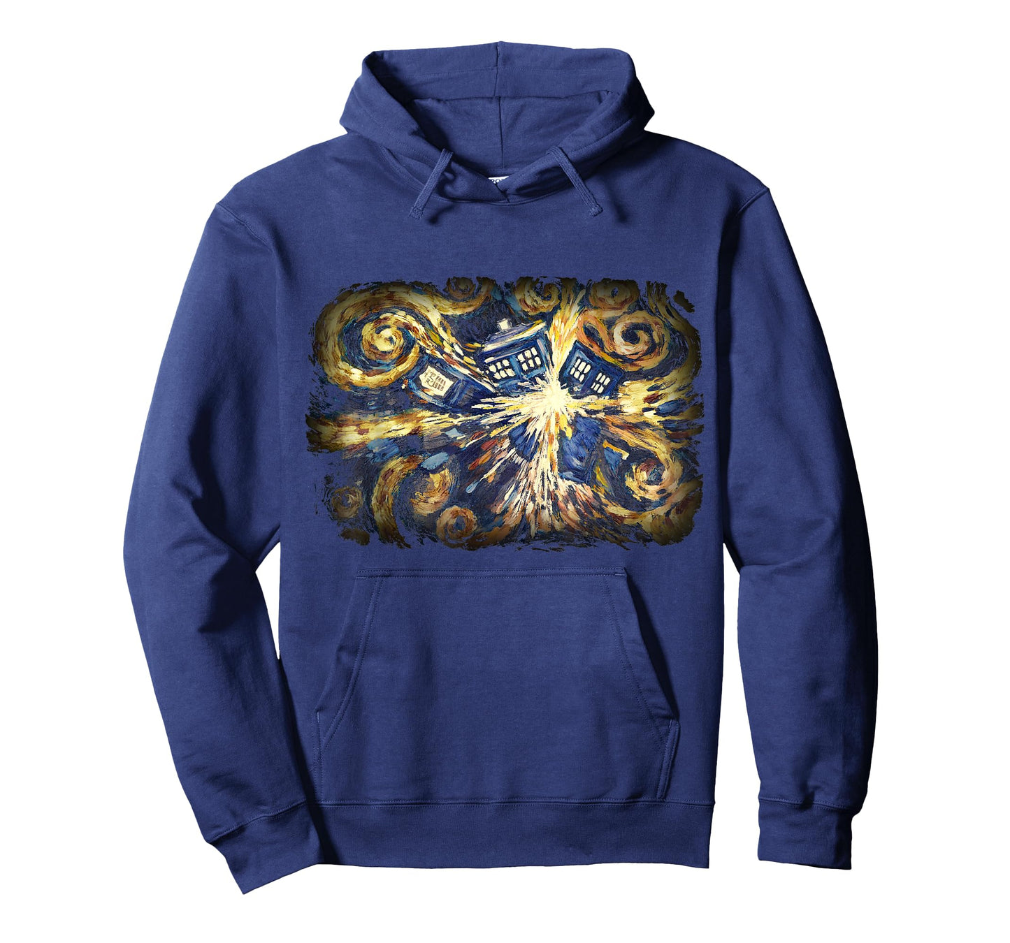 Art Tardis Van Gogh Time Travel Sci-Fi Fan T-Shirt