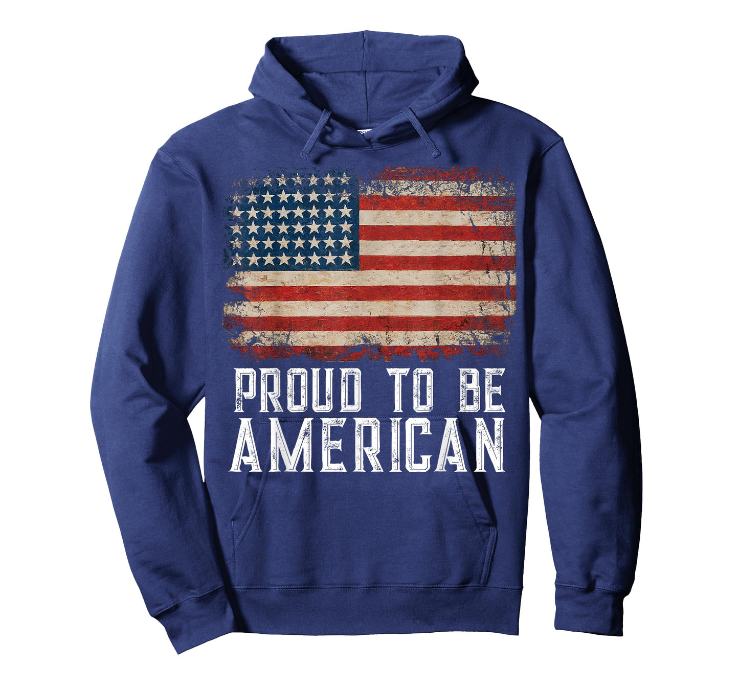 Patriotic USA Flag Proud to Be American Citizen Veteran T-Shirt