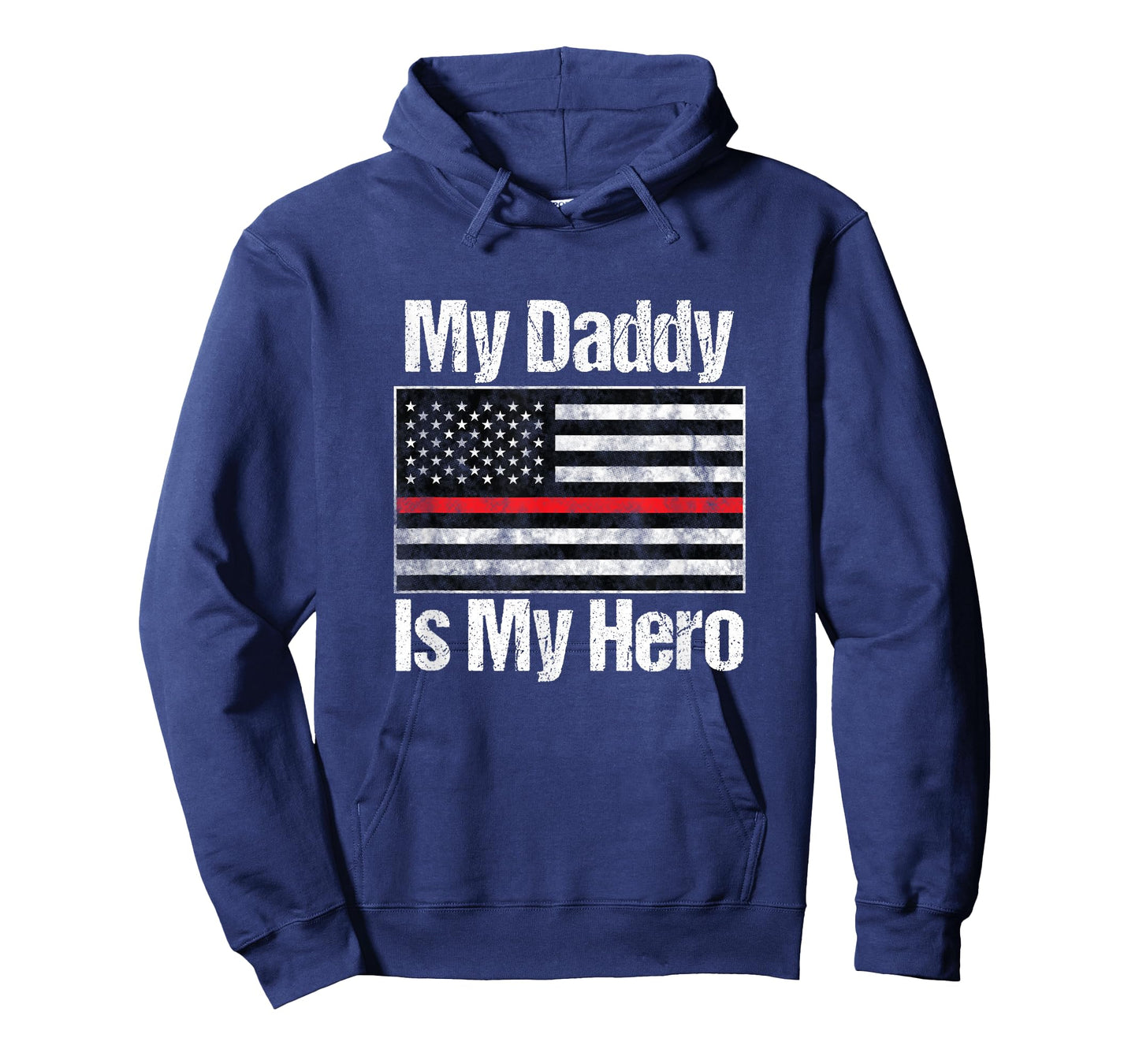 Red Line Firefighter - My Daddy is My Hero - Fireman Dad T-Shirt