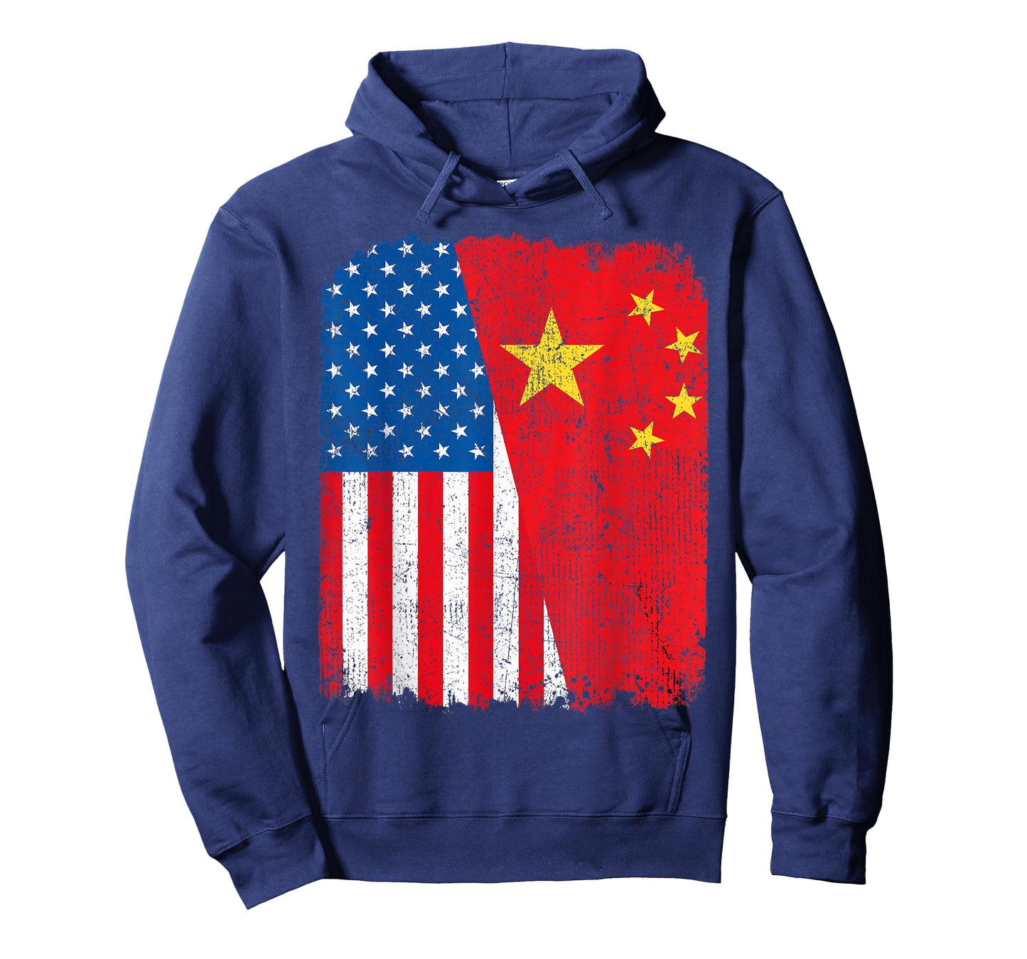 Chinese American Flag Half USA China Root Proud T-Shirt for Women Kids Men