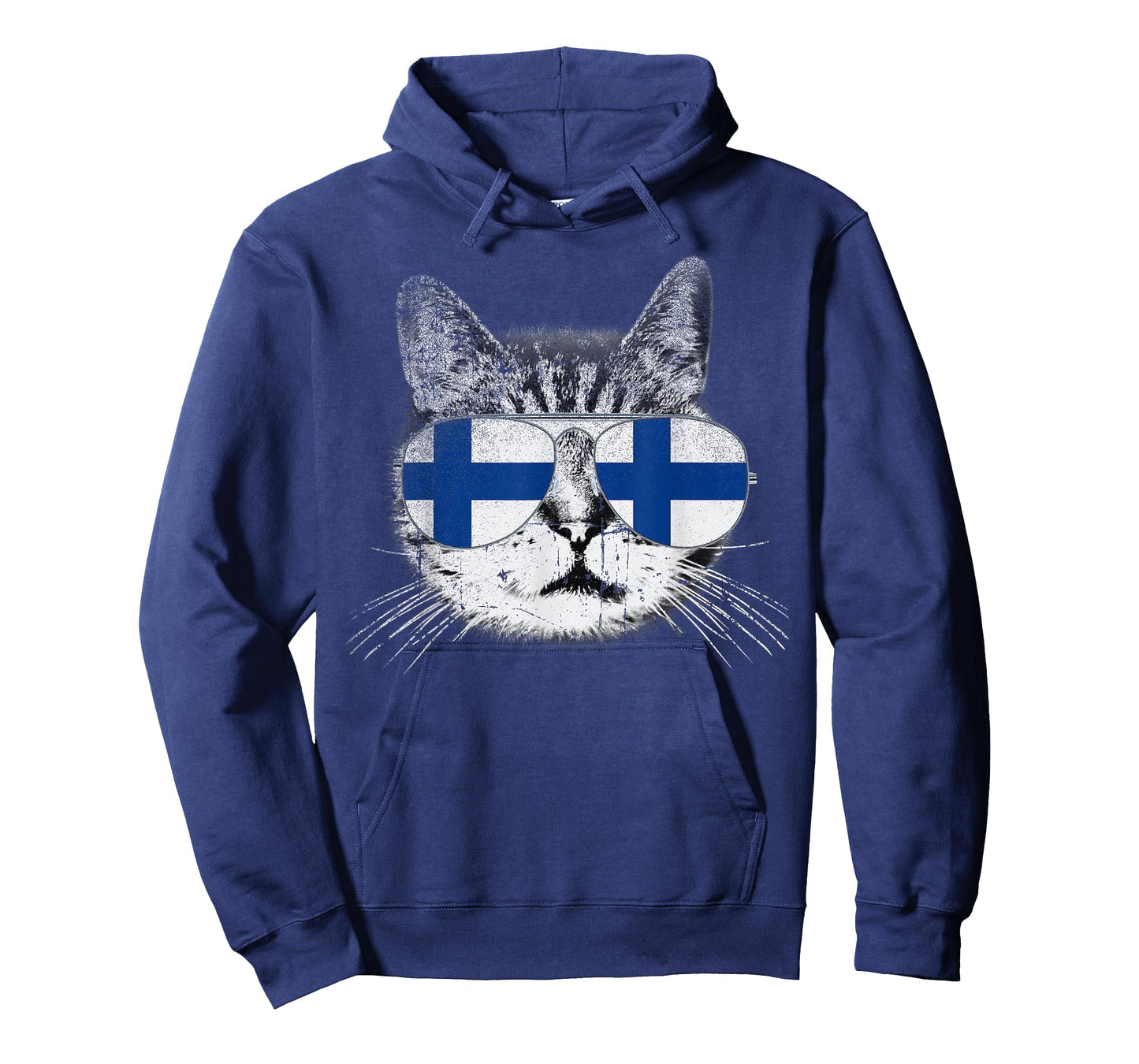 Finnish Finland Flag Country Roots Cat Lover Pride Gift T-Shirt