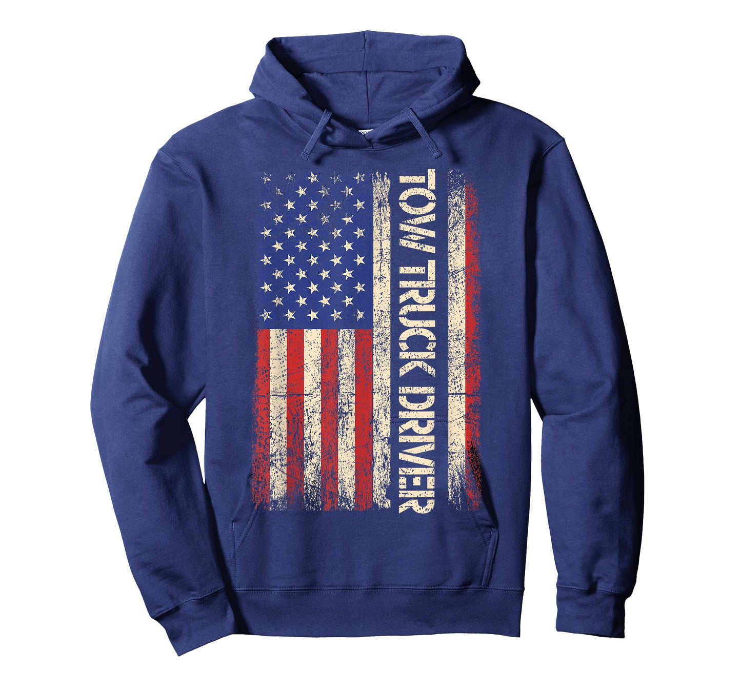 Tow Truck Driver USA American flag Shirt Towing Dad Men Tee T-Shirt