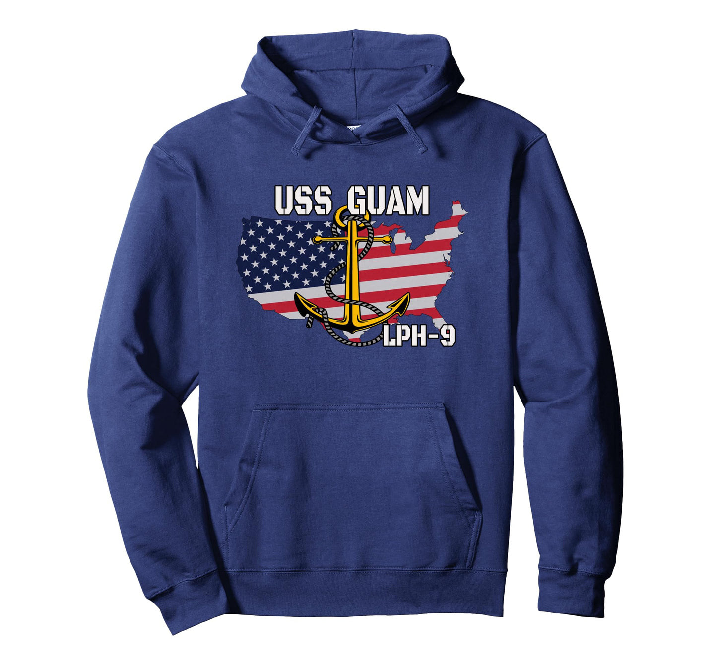 USS Guam LPH-9 Landing Platform Helicopter Veterans Father Long Sleeve T-Shirt