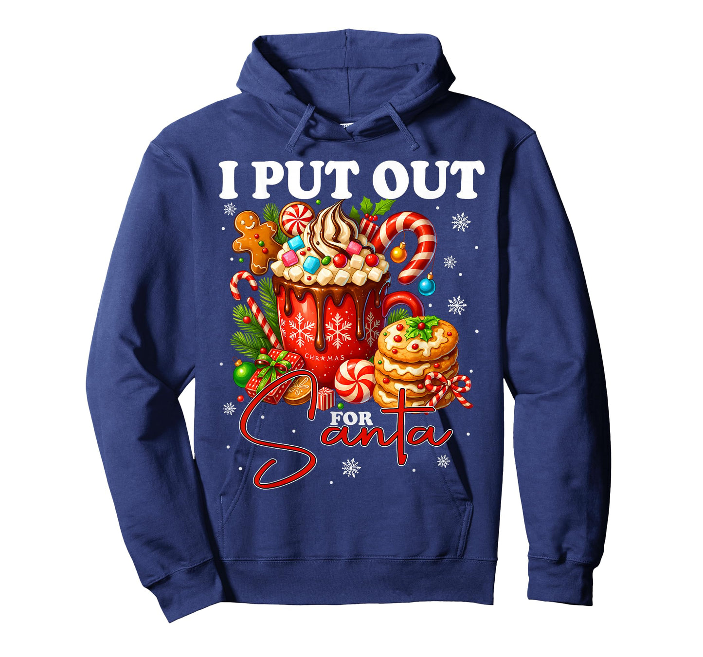 Christmas I Put Out for Santa Funny Cookies Cocoa Xmas T-Shirt