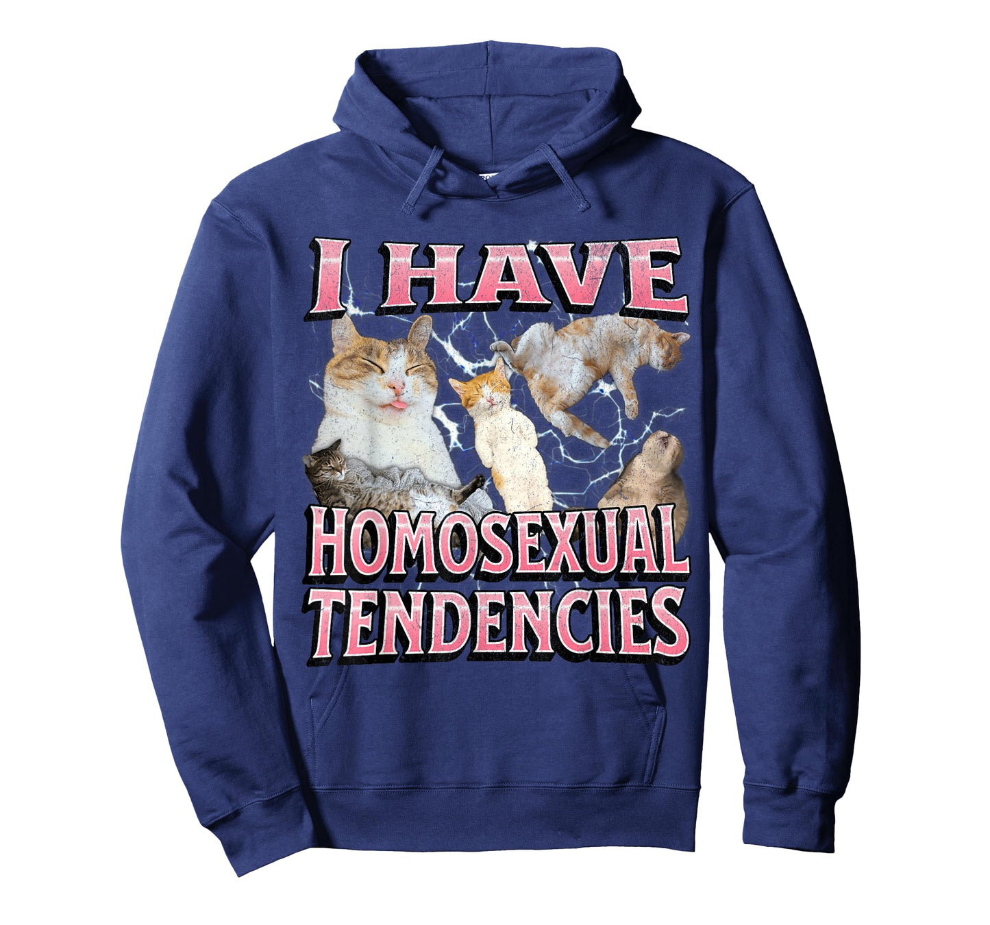 I Have Homosexual Tendencies Funny Cat Meme Bootleg Graphic Men Women T-Shirt
