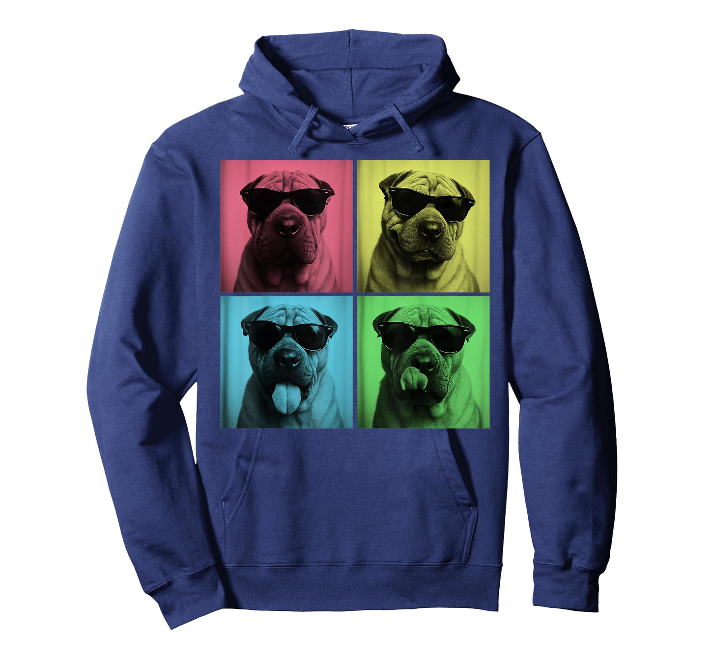 Shar Pei Pop Art Funny Dog Lover Sharpei Photo Booth T-Shirt for Men Women Kids