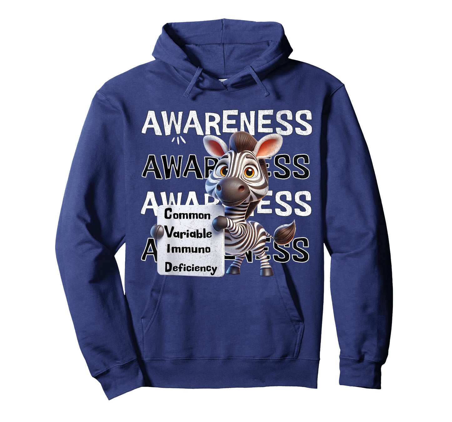 Common variable immunodeficiency CVID awareness zebra T-Shirt