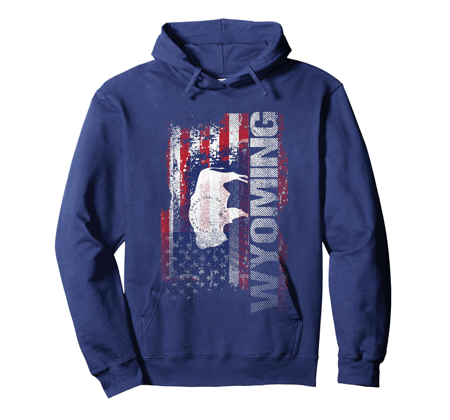 Wyoming State USA Flag Souvenir Gift T-Shirt