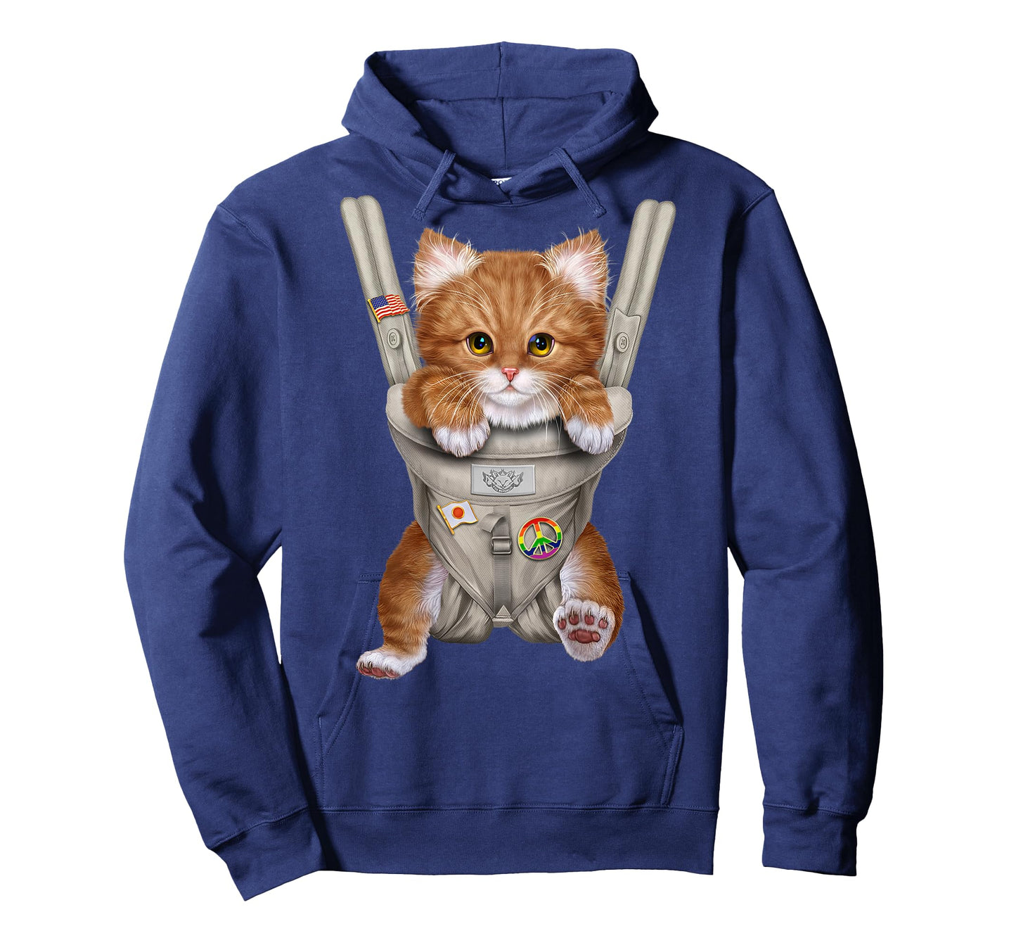 Orange Tabby Cat in Baby Carrier T-Shirt