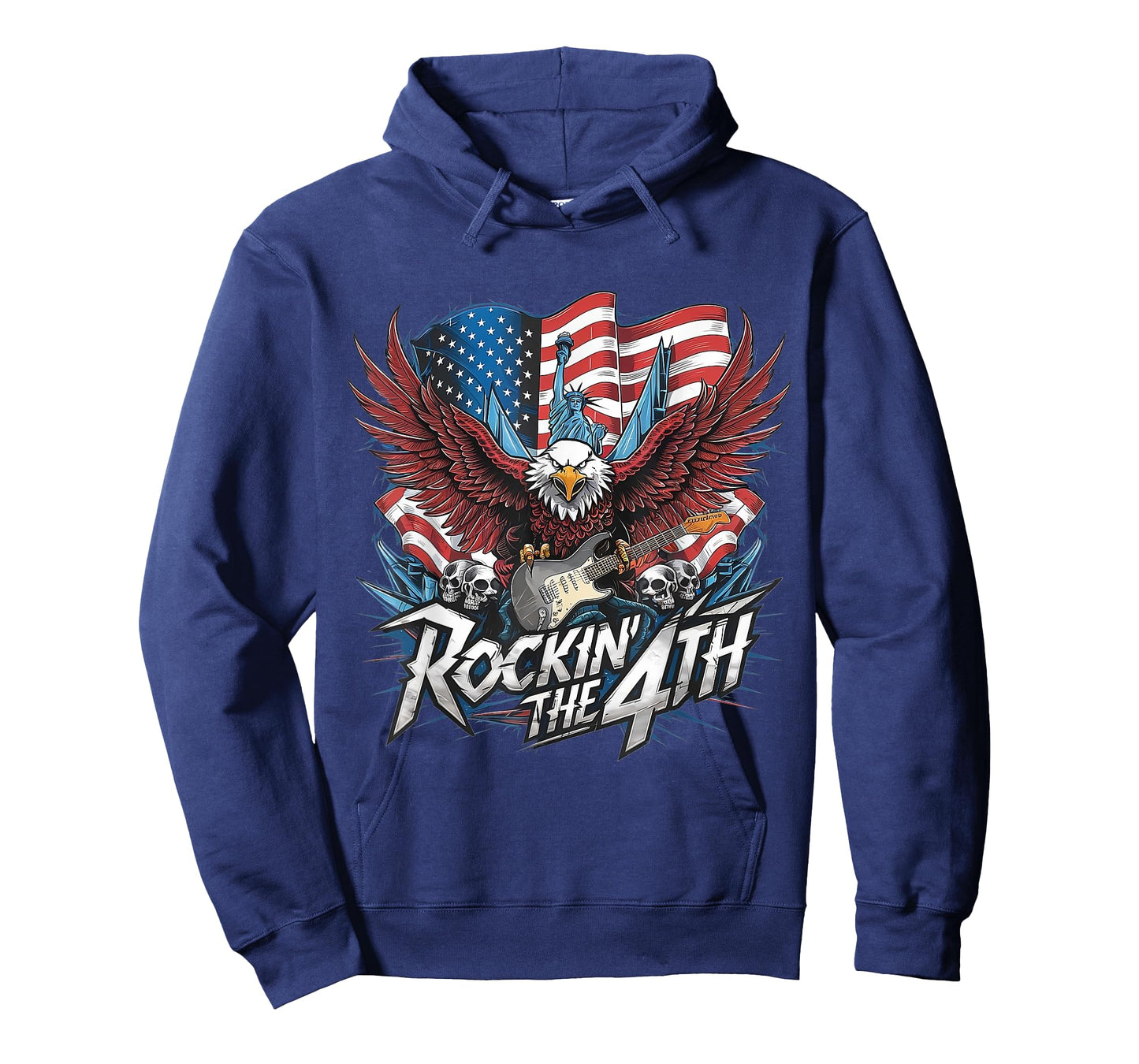 Freedom Rock USA Eagle Vintage Retro Band Concert 4th July T-Shirt