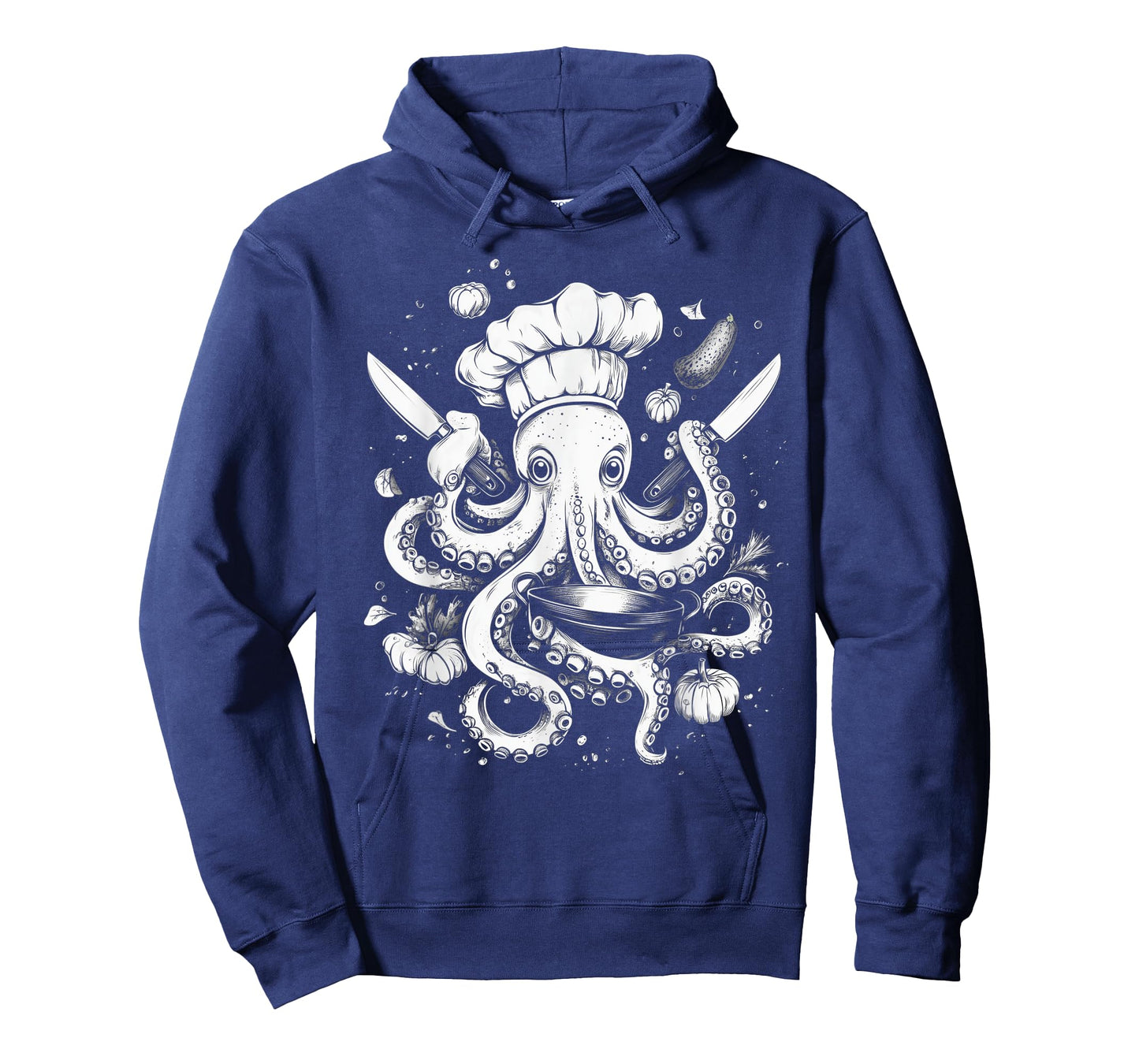 Chef Octopus Funny Cooking Kraken Sous Chef Cook T-Shirt