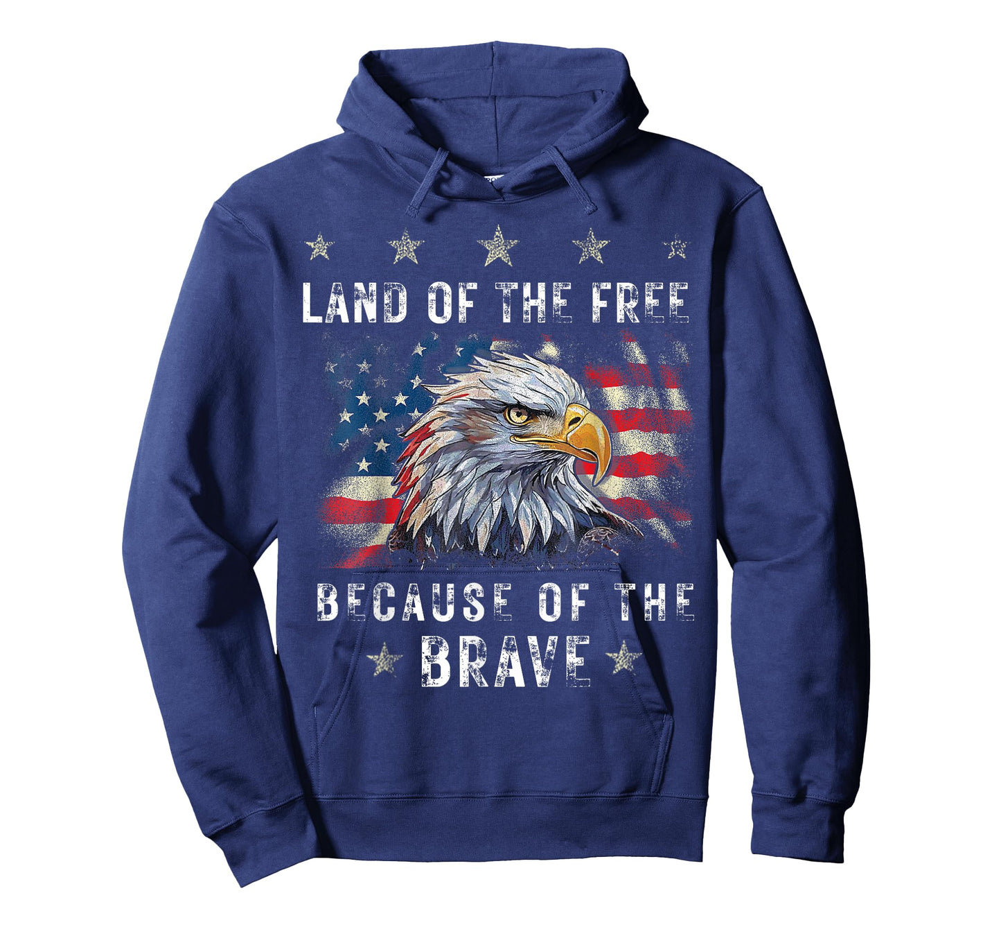 Land of The Free Because of The Brave Eagle American Flag T-Shirt