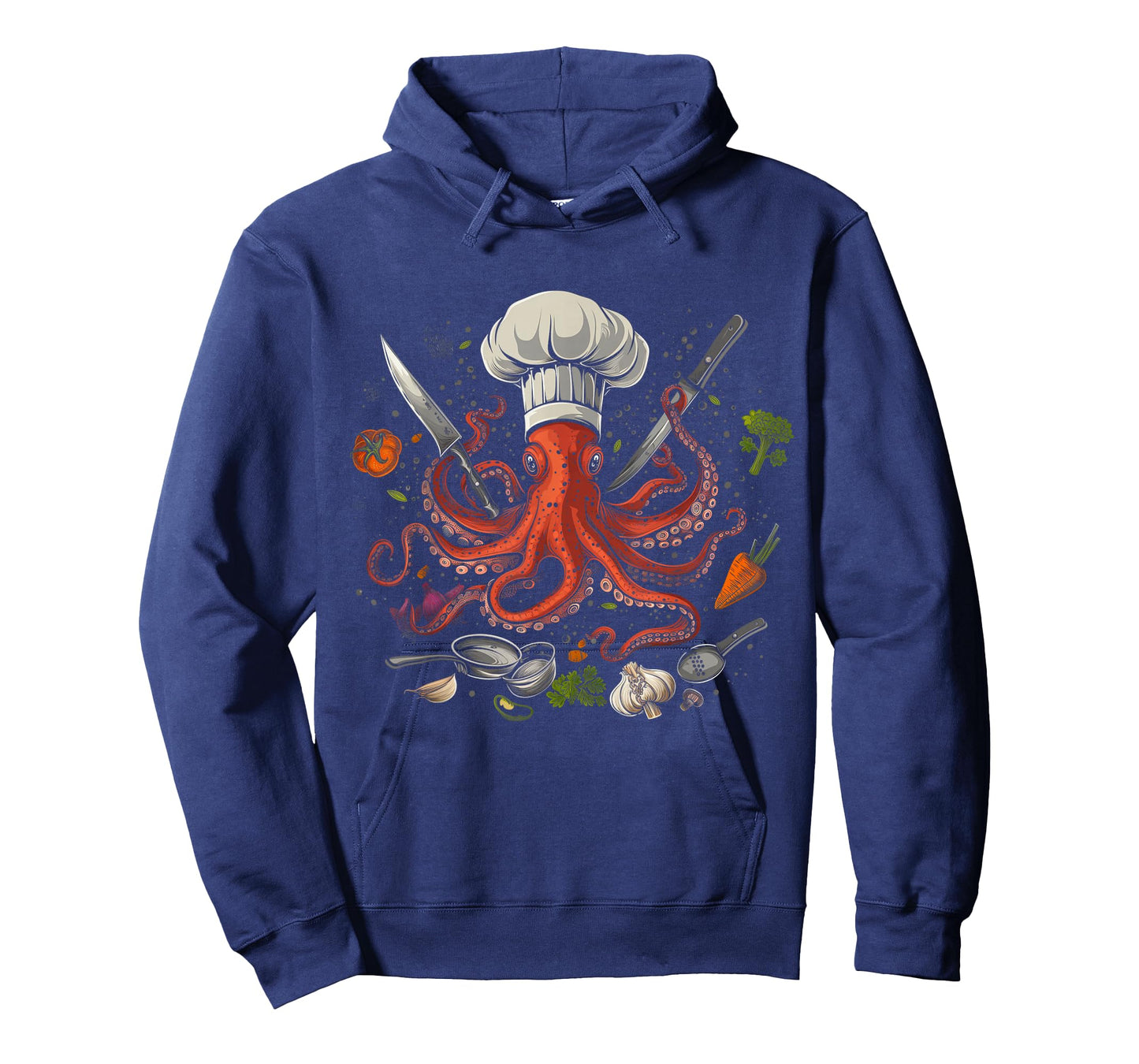Chef Octopus Octopus Funny Cooking Sous Chef Cook T-Shirt