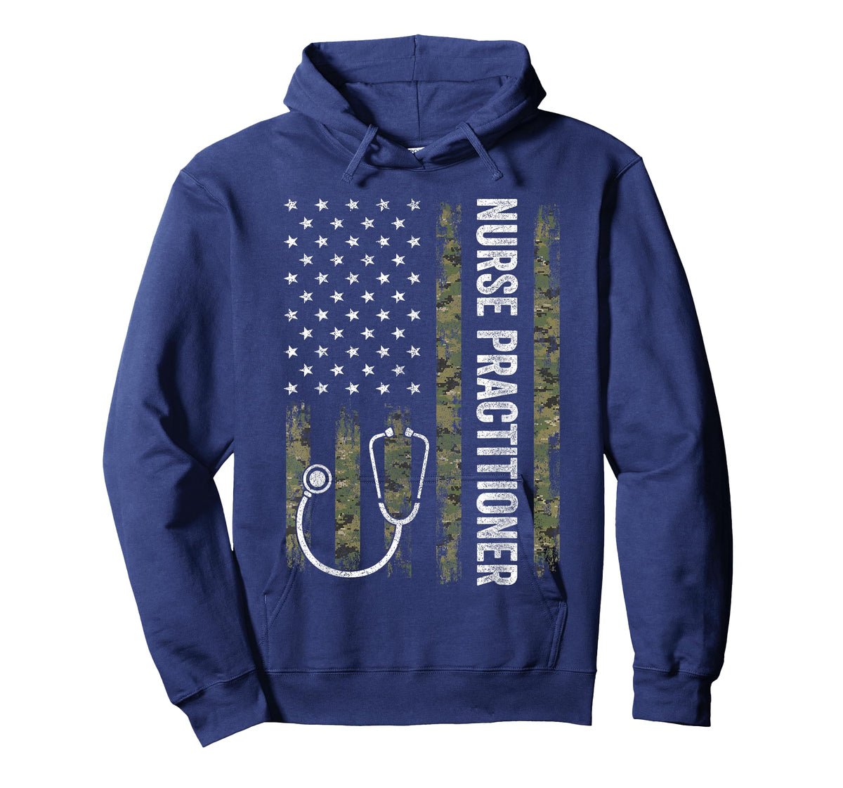 Nursing Shirts For Women Men, Nurse Practitioner USA Flag T-Shirt